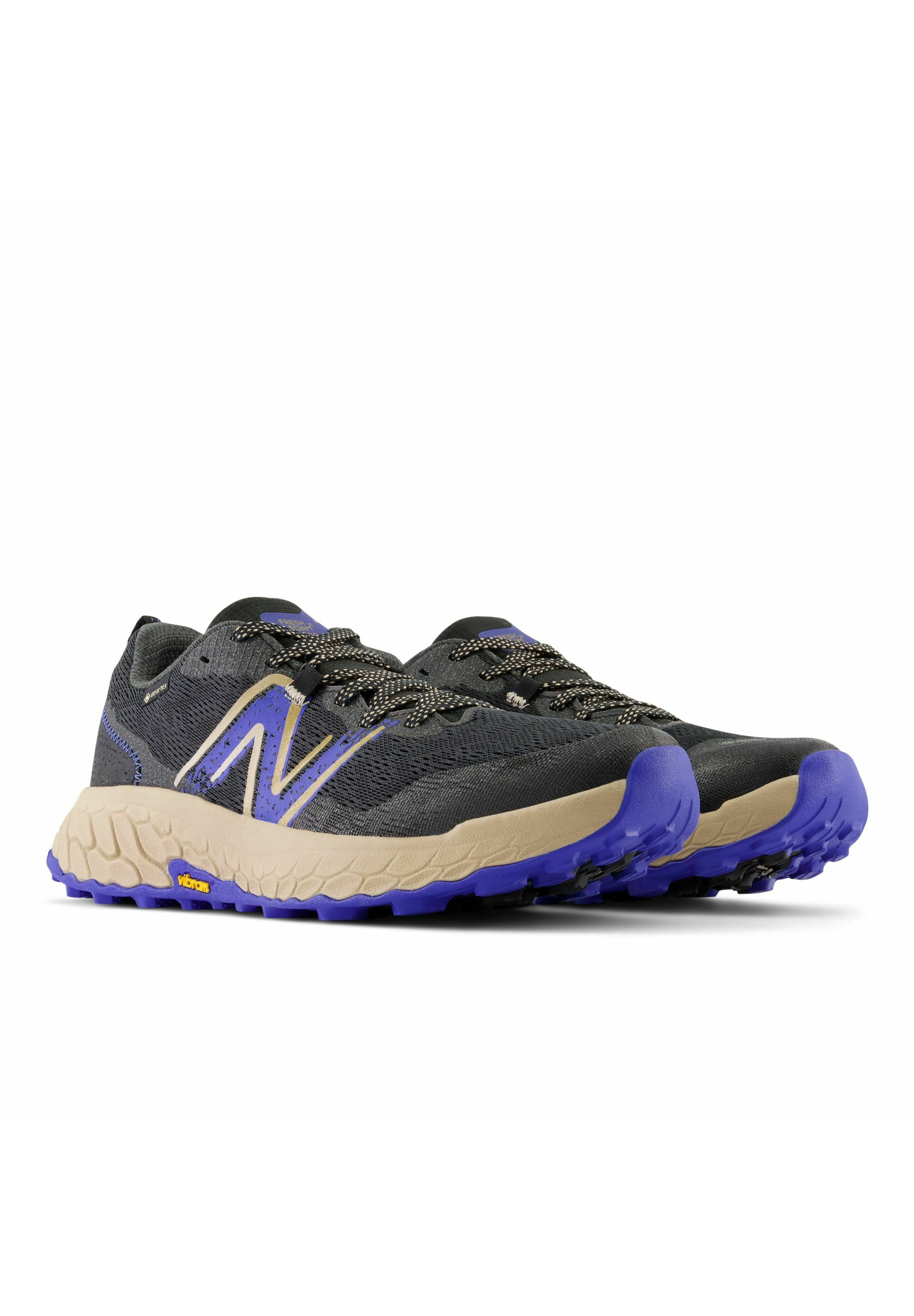 NB FRESH FOAM X HIERRO V7 GTX - Trail running shoes - black marine blue/black