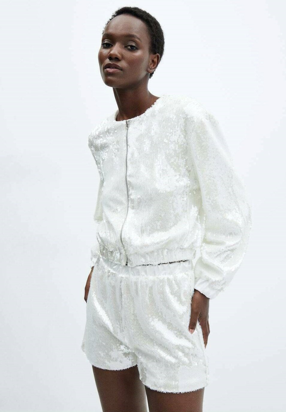 Mango XCAMILA - Shorts - gebroken wit/off-white