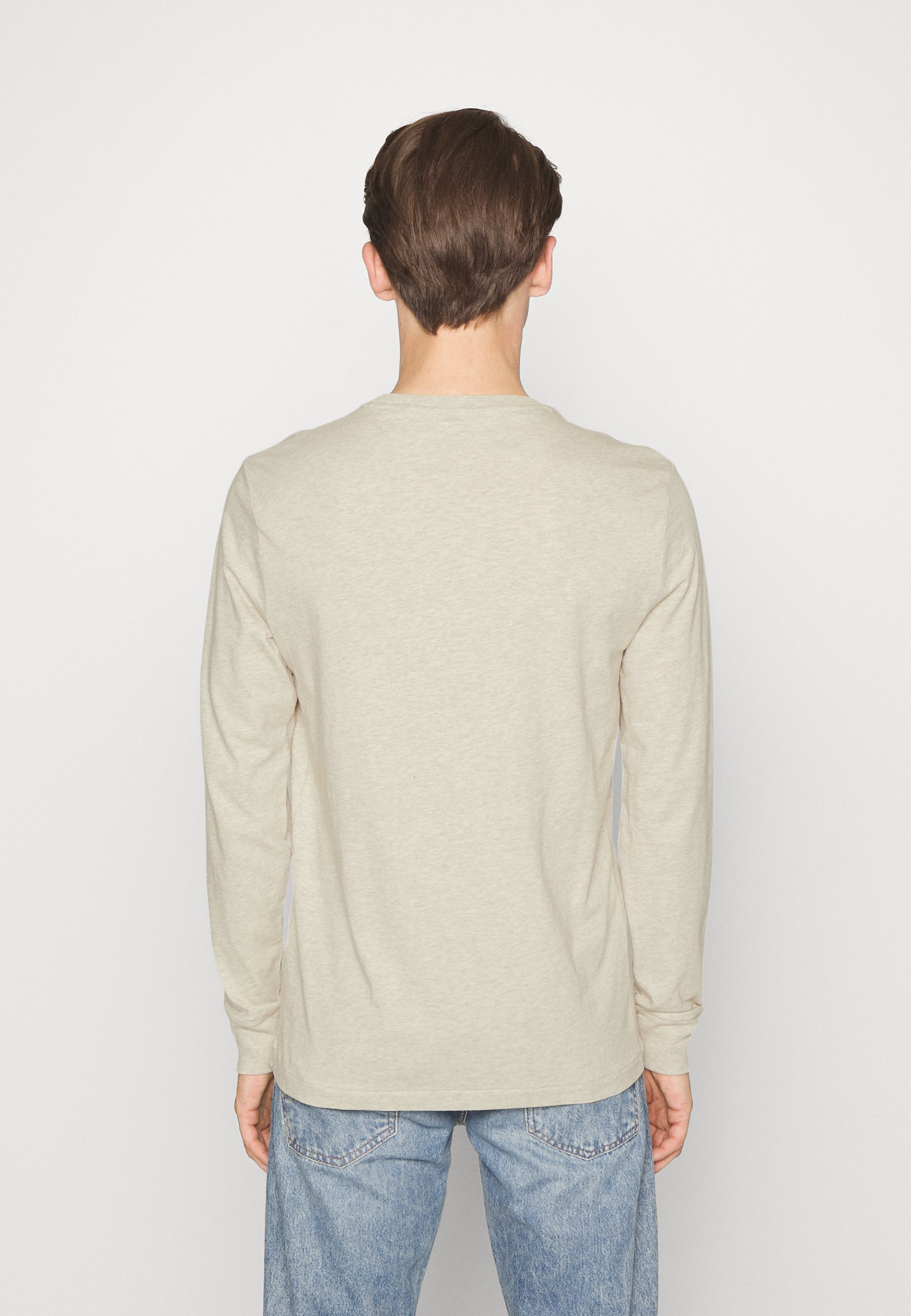 Polo Ralph Lauren CUSTOM SLIM FIT - Long sleeved top - expedition dune heather/beige