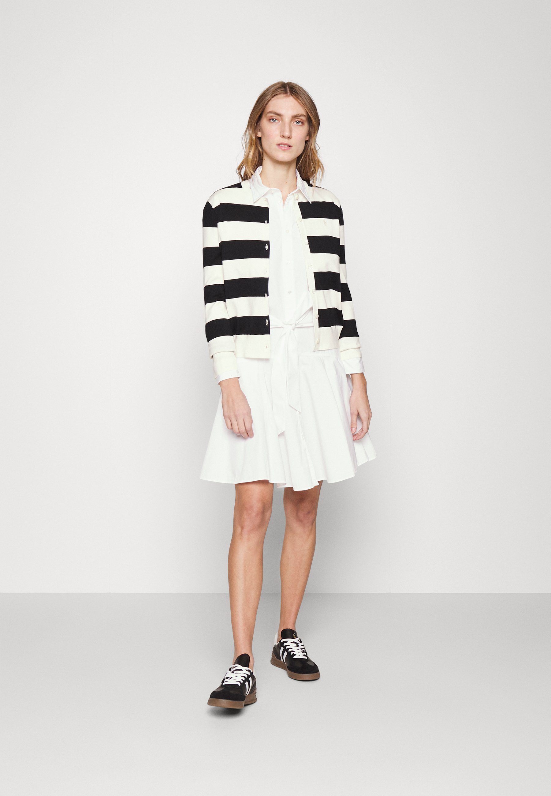 Polo Ralph Lauren LONG SLEEVE DAY DRESS - Shirt dress - white