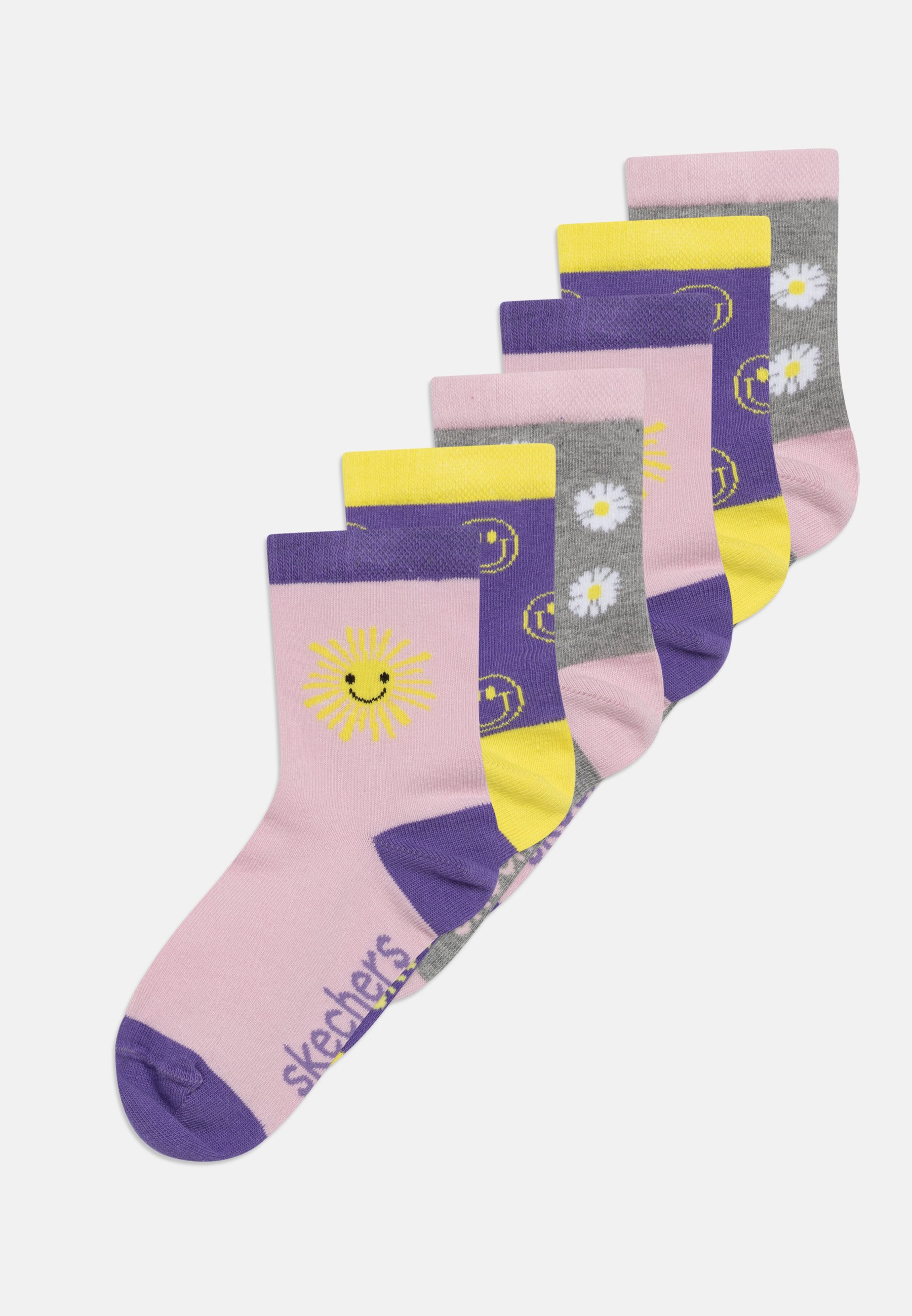 Skechers GIRLS CASUAL WILD NATURE 6 PACK - Socks - white mix/white
