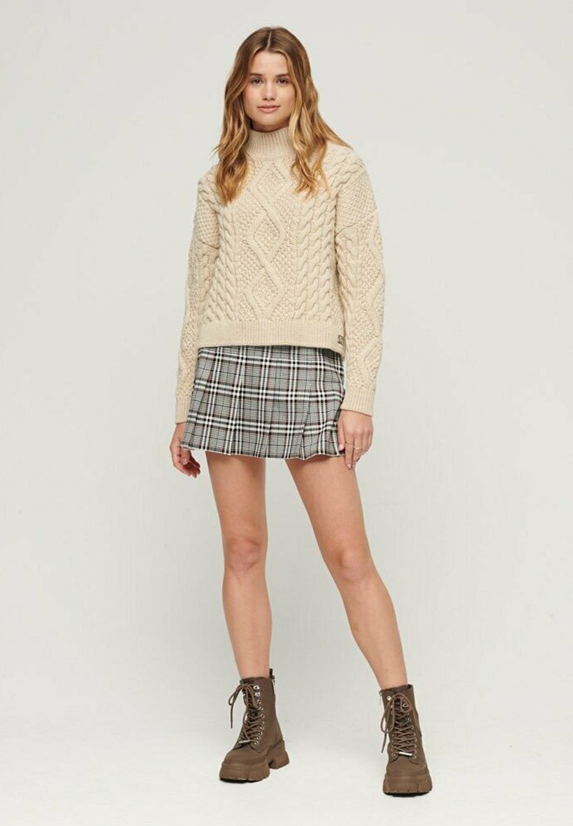 Superdry ARAN   - Jumper - ecru/beige