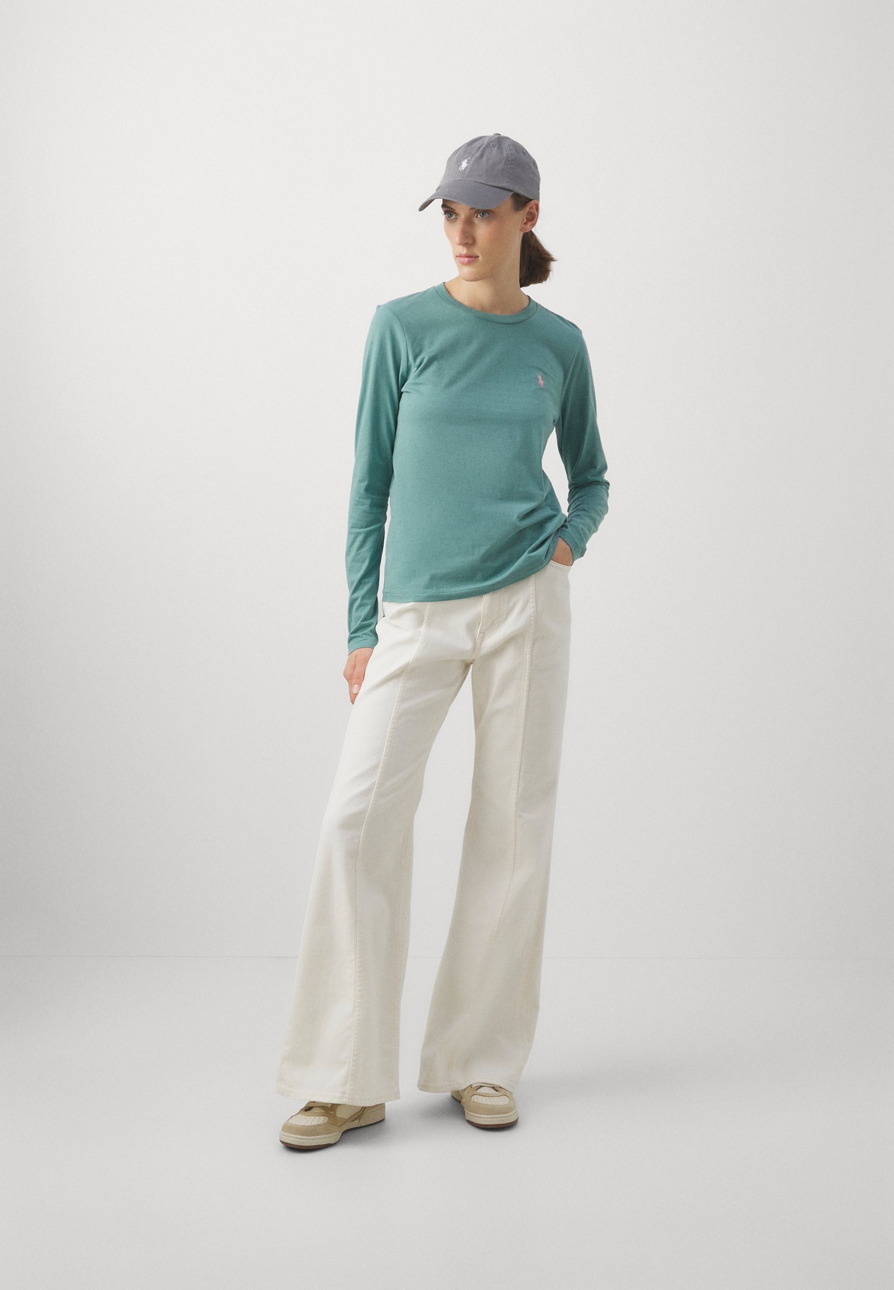 Polo Ralph Lauren LONG SLEEVE - Long sleeved top - greenscape/green