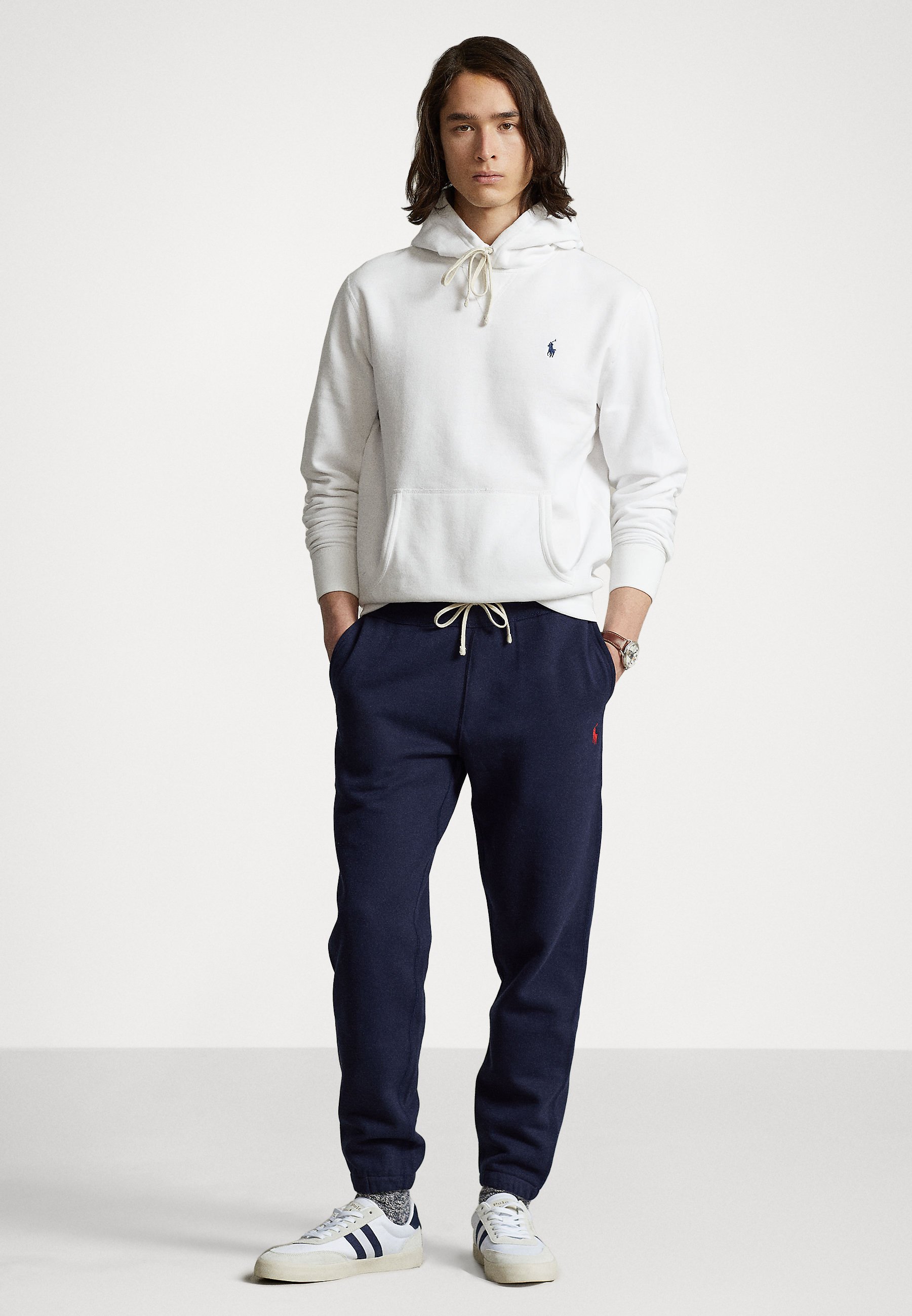 Polo Ralph Lauren THE RL FLEECE TRACKSUIT BOTTOMS - Tracksuit bottoms - cruise navy/dark blue