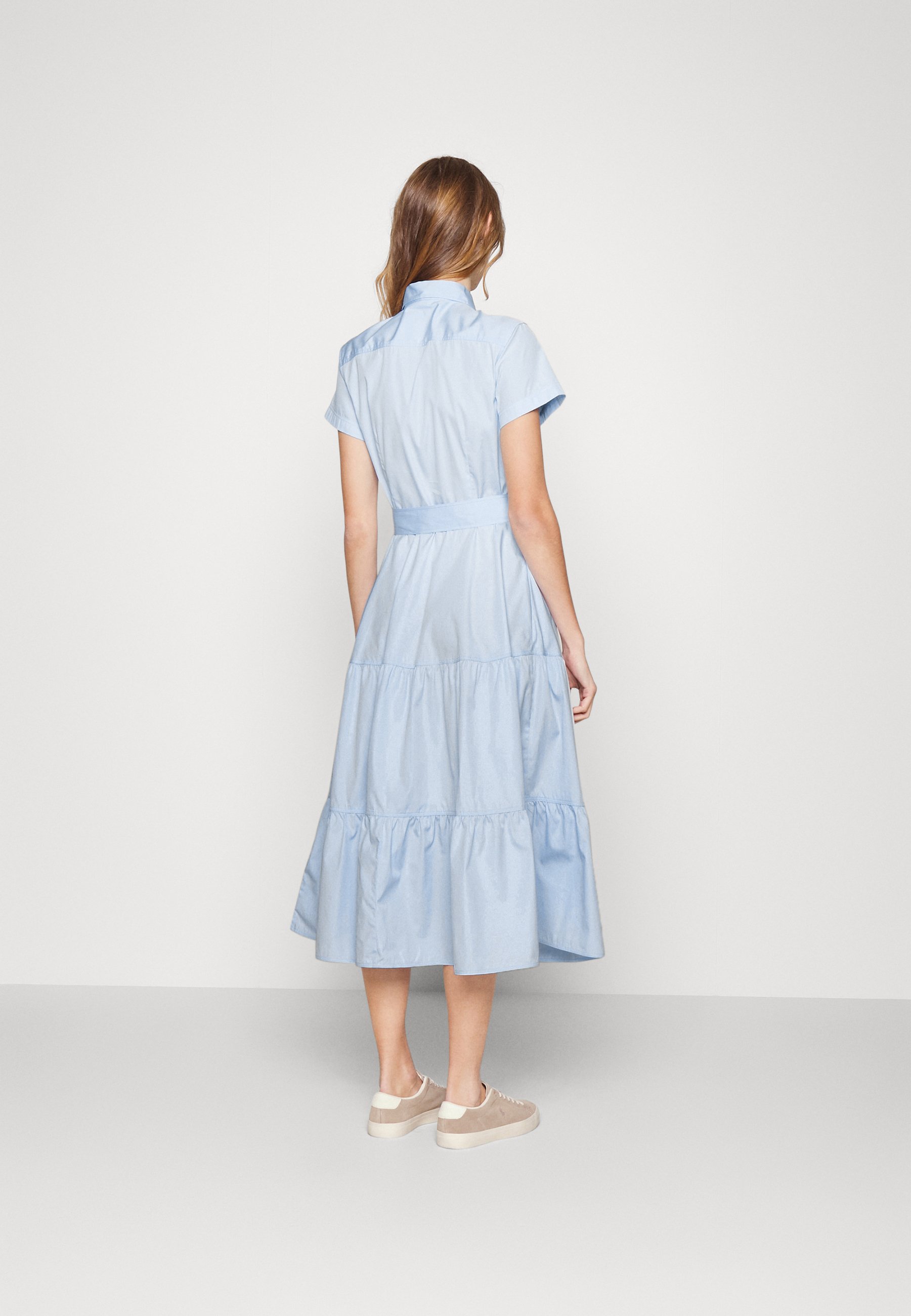 Polo Ralph Lauren SHORT SLEEVE DAY DRESS - Shirt dress - light blue