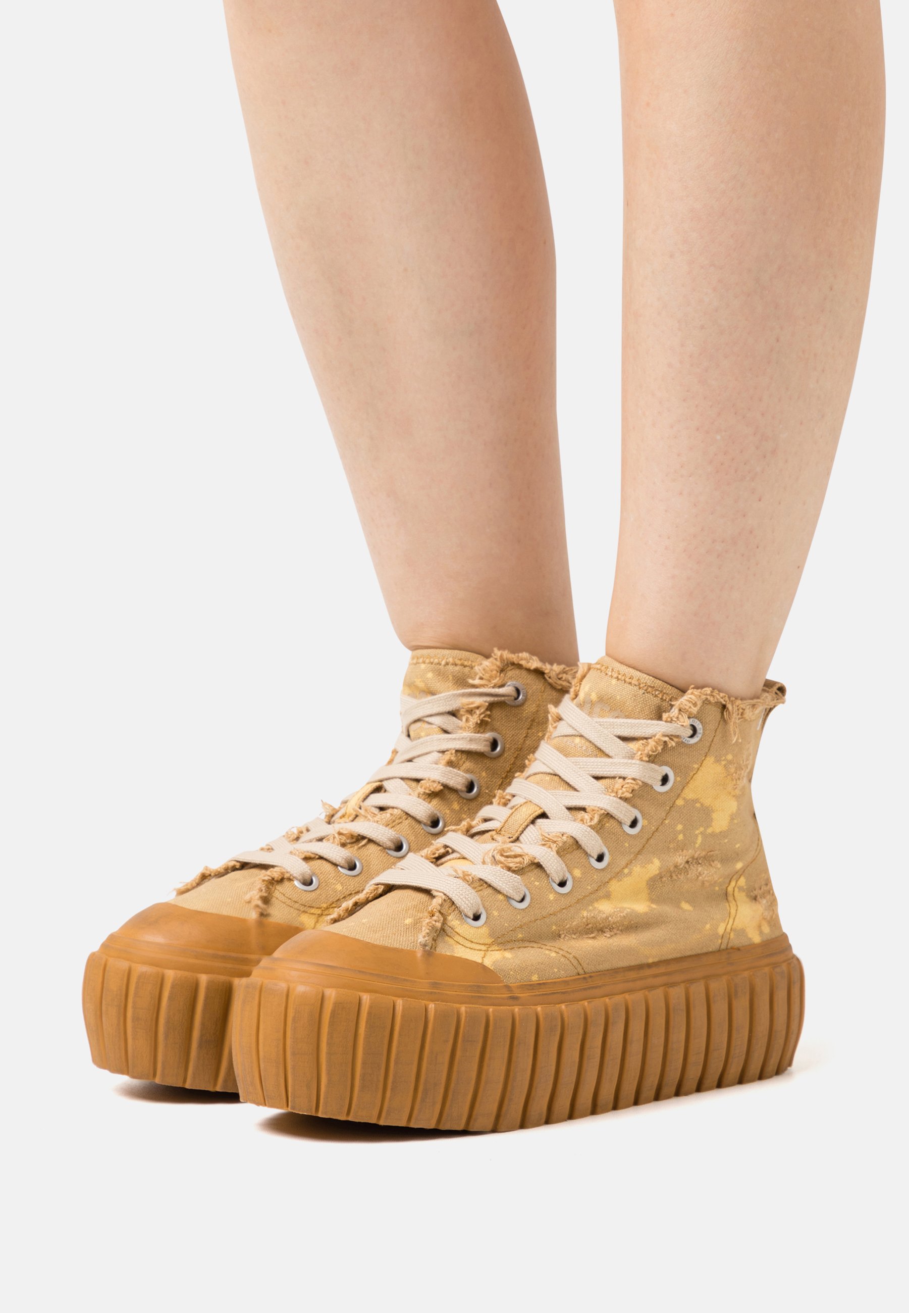 Diesel S-HANAMI MID X - High-top trainers - sand/beige/beige