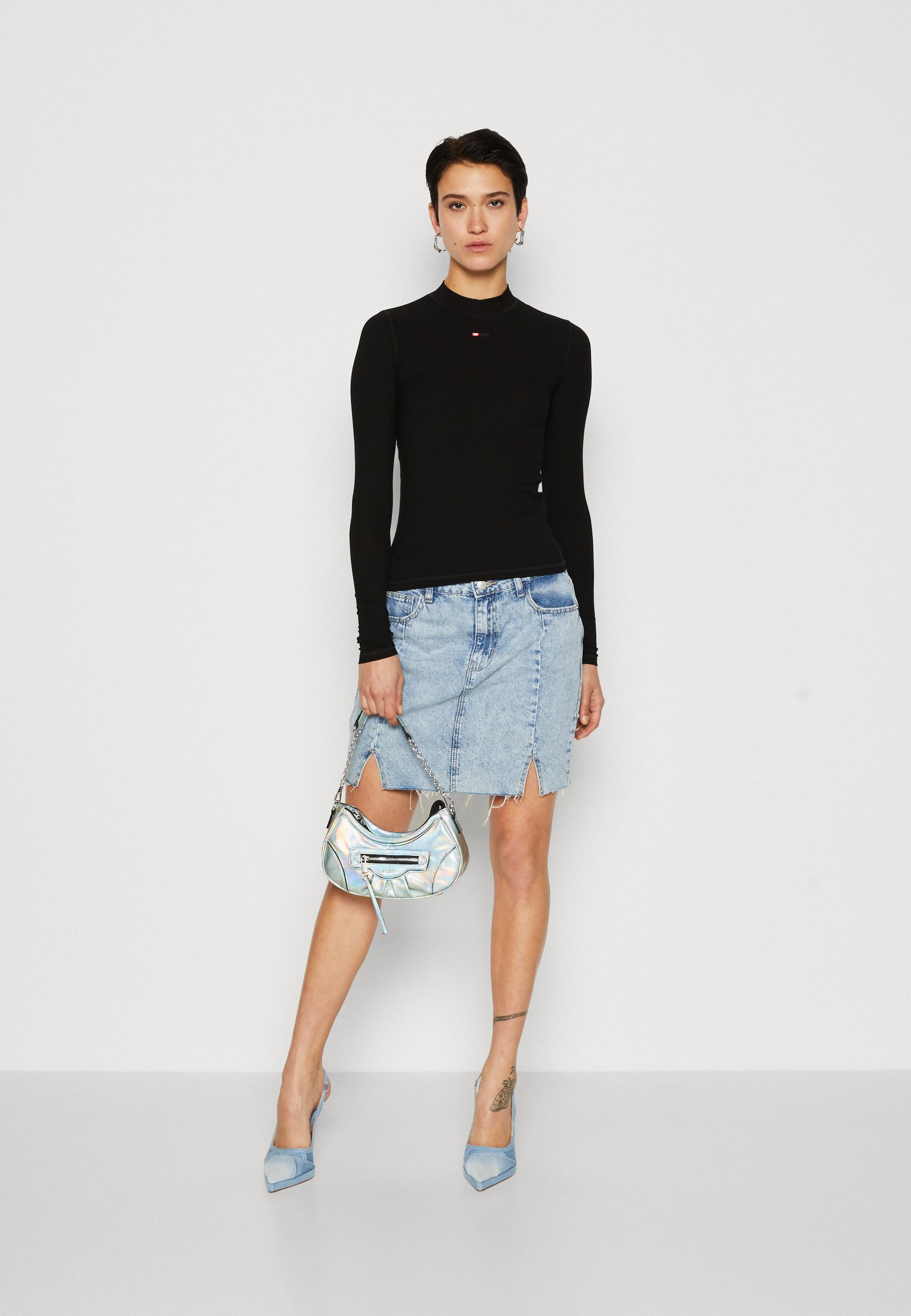 Diesel T-MOKKY-LS-MICRODIV - Long sleeved top - 9xx/black