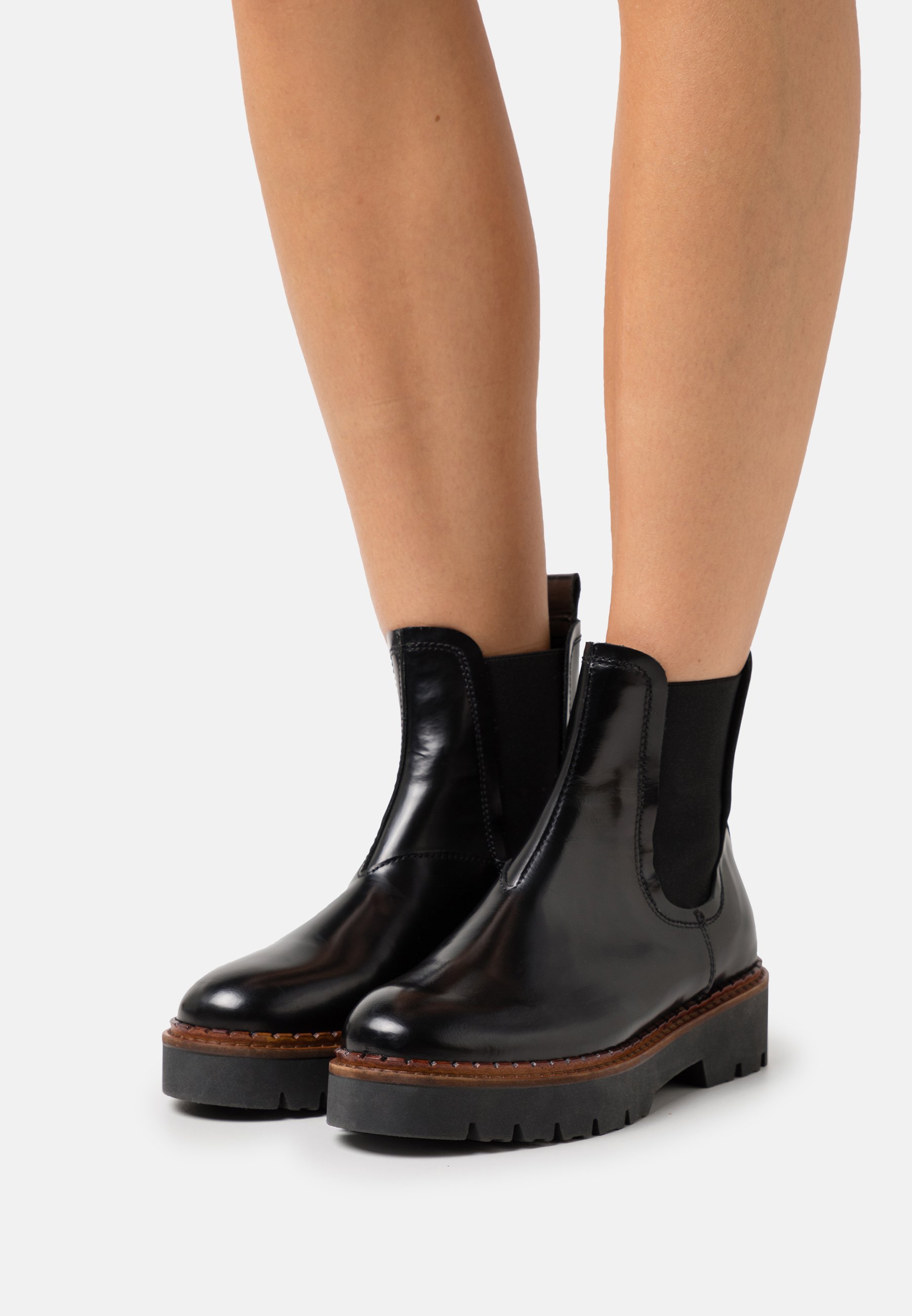 Scotch & Soda OLIVINE - Platform ankle boots - black