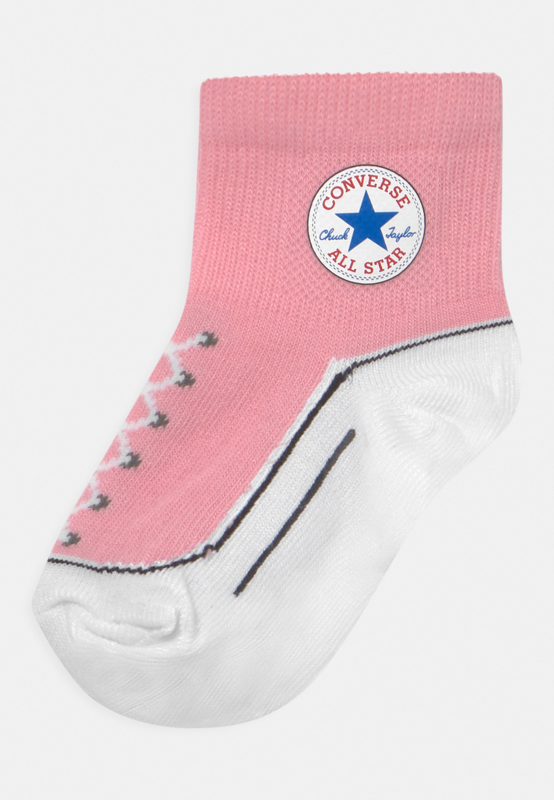 Converse CHUCK INFANT QUARTER 3 PACK UNISEX - Socks - coastal pink/light pink