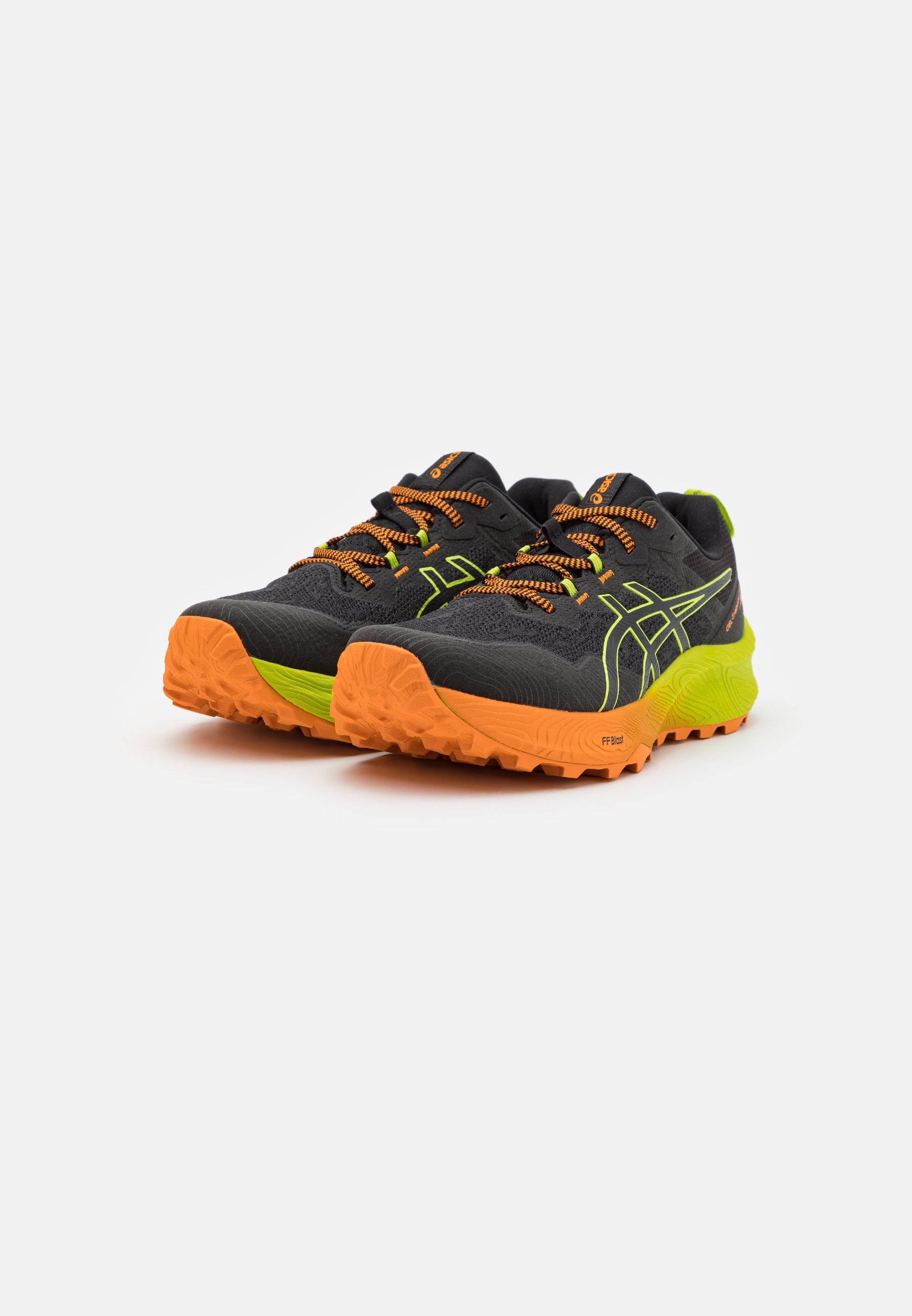 ASICS TRABUCO 11 - Trail running shoes - black/neon lime/black