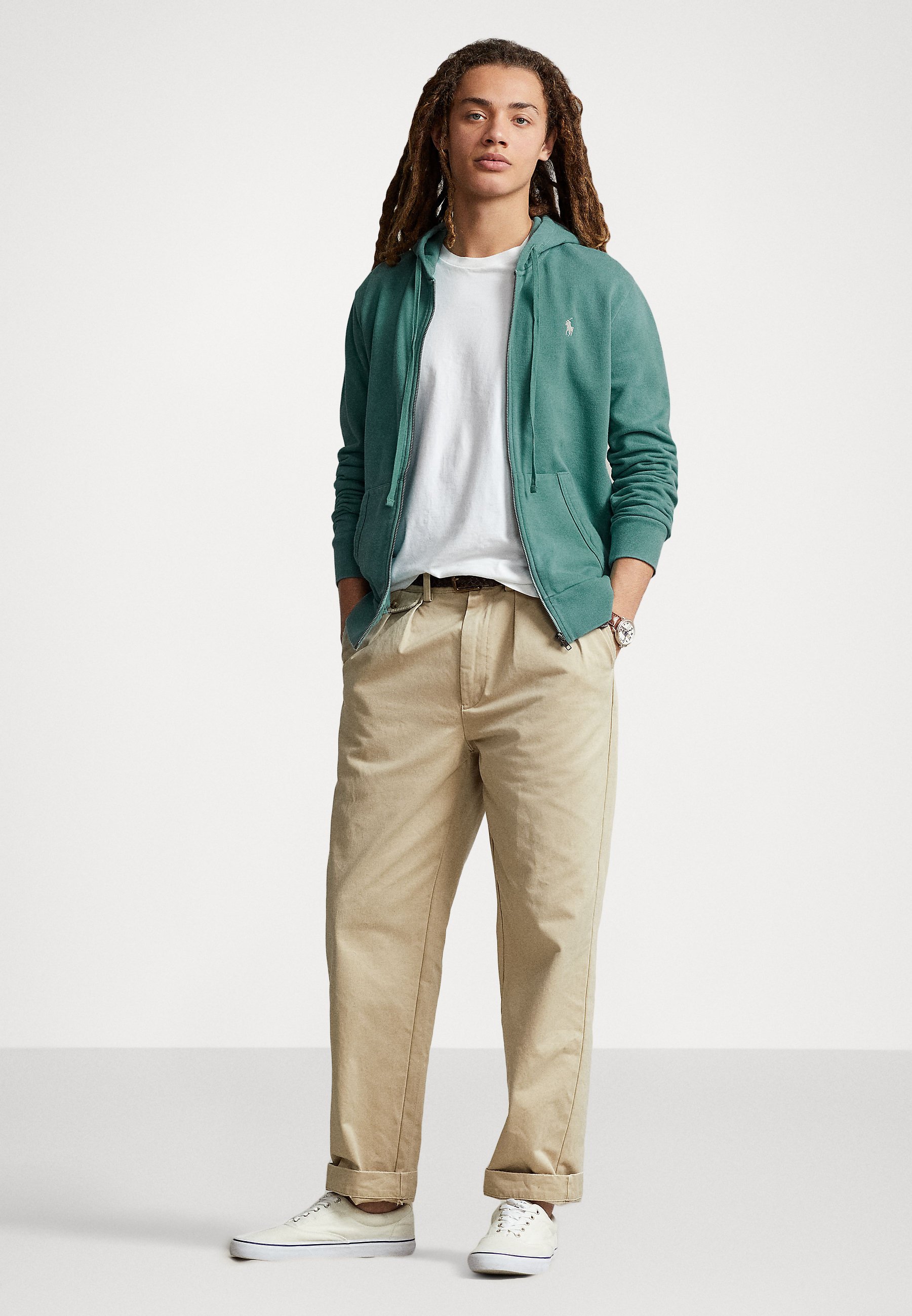 Polo Ralph Lauren LONG SLEEVE - Zip-up sweatshirt - fairway green/green