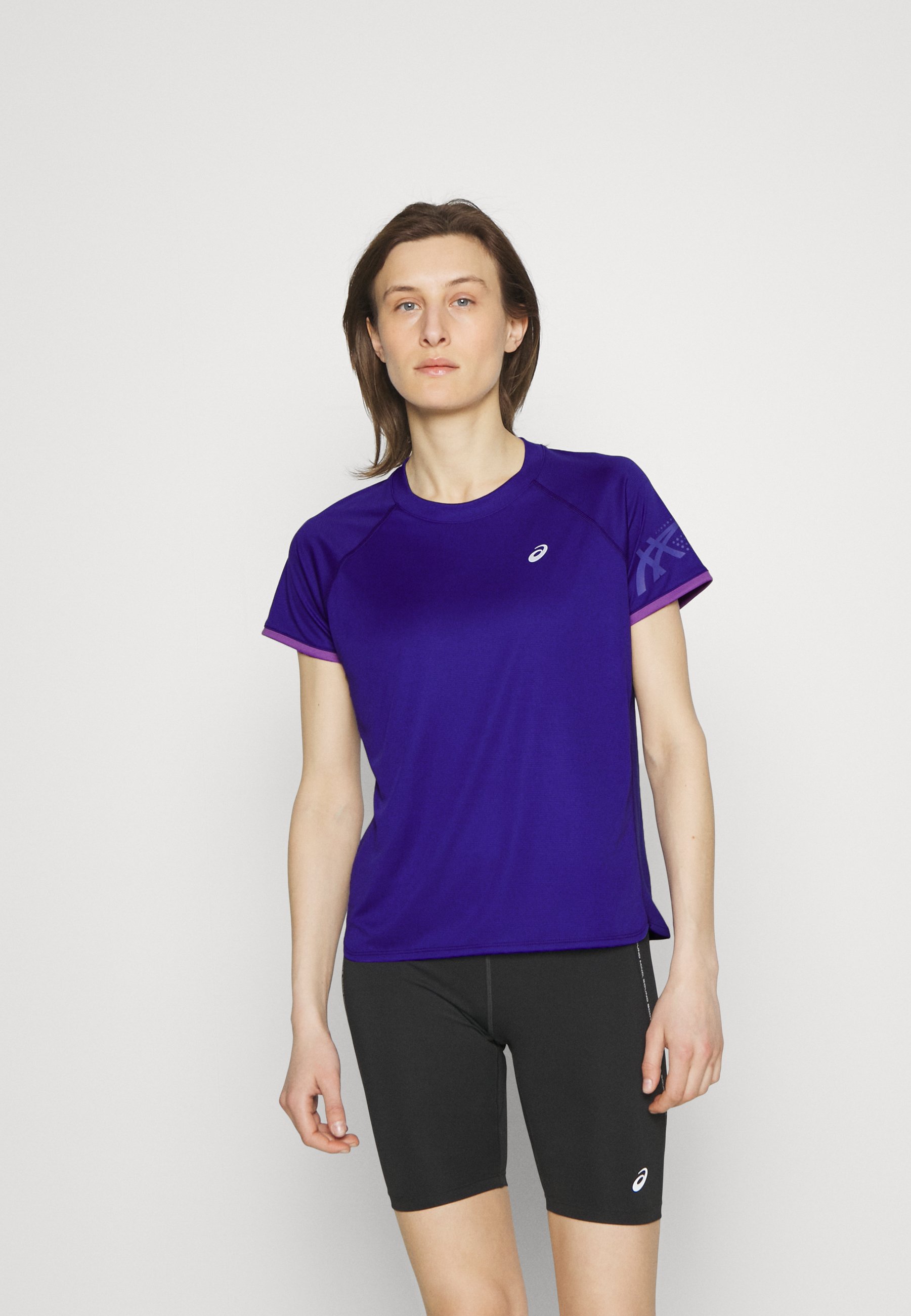 ASICS ICON - Sports T-shirt - eggplant/blue violet/dark purple