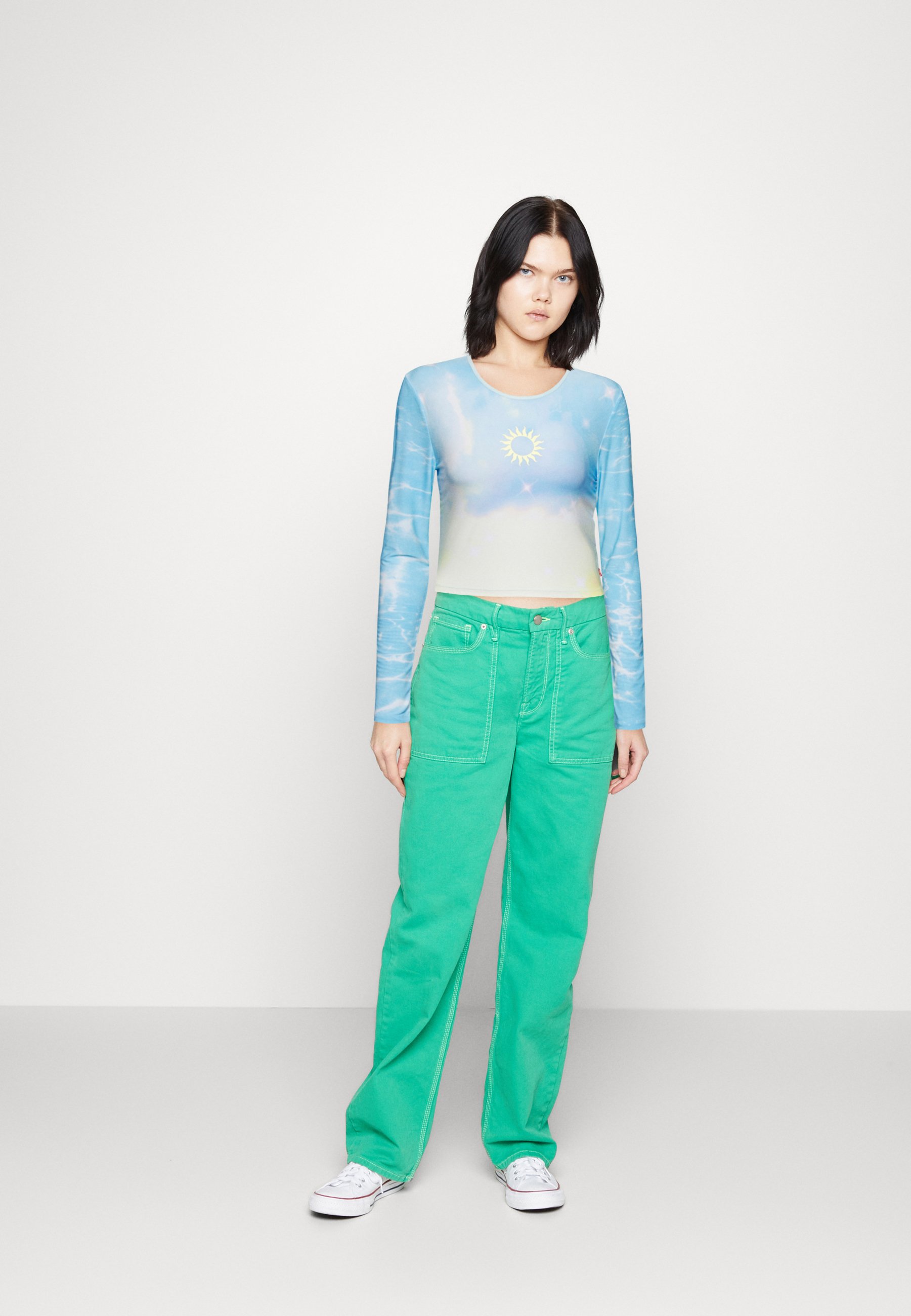 Levi's® SECOND SKIN - Long sleeved top -  blues/multi-coloured