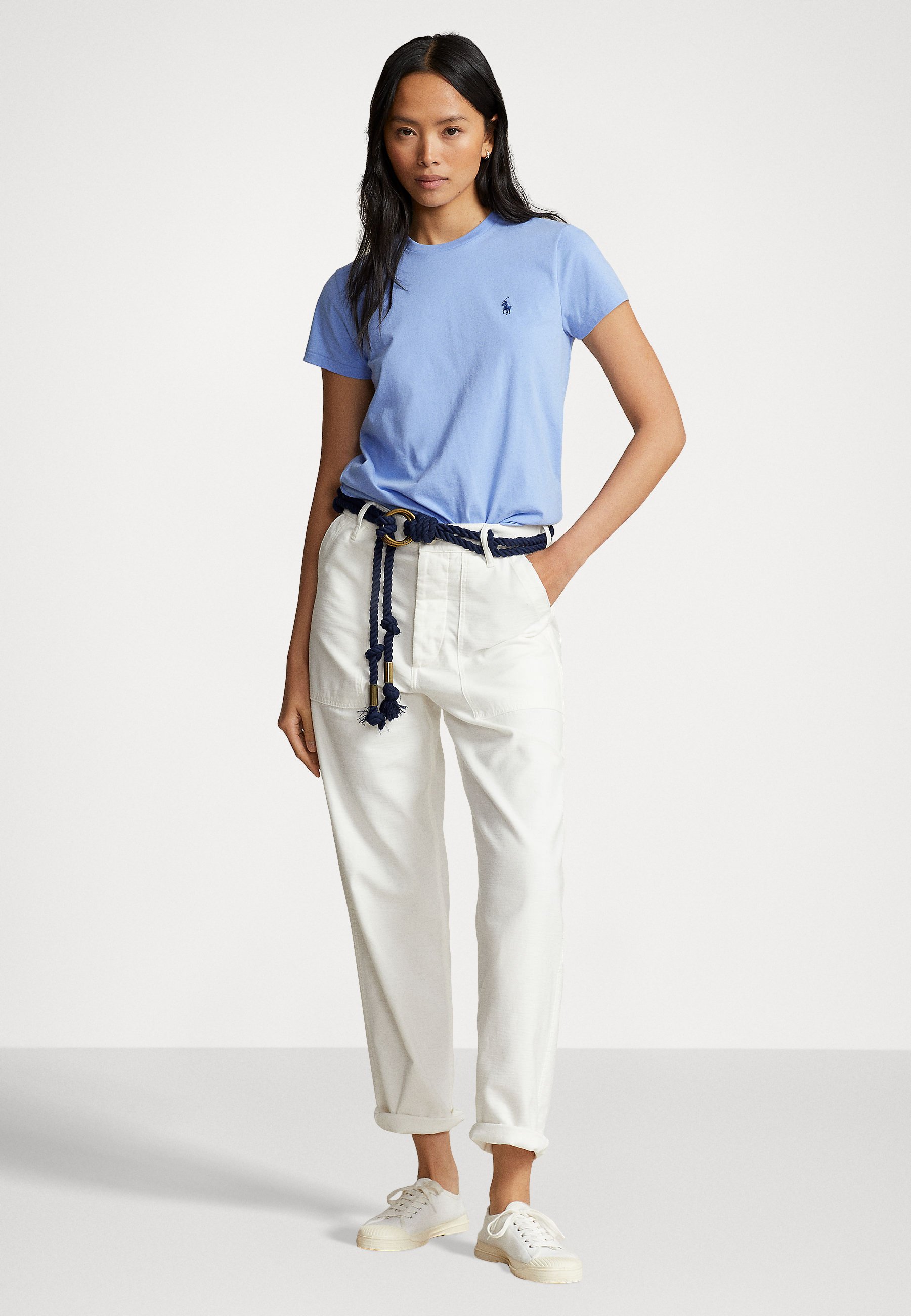 Polo Ralph Lauren SHORT SLEEVE - Basic T-shirt - dress shirt blue/blue