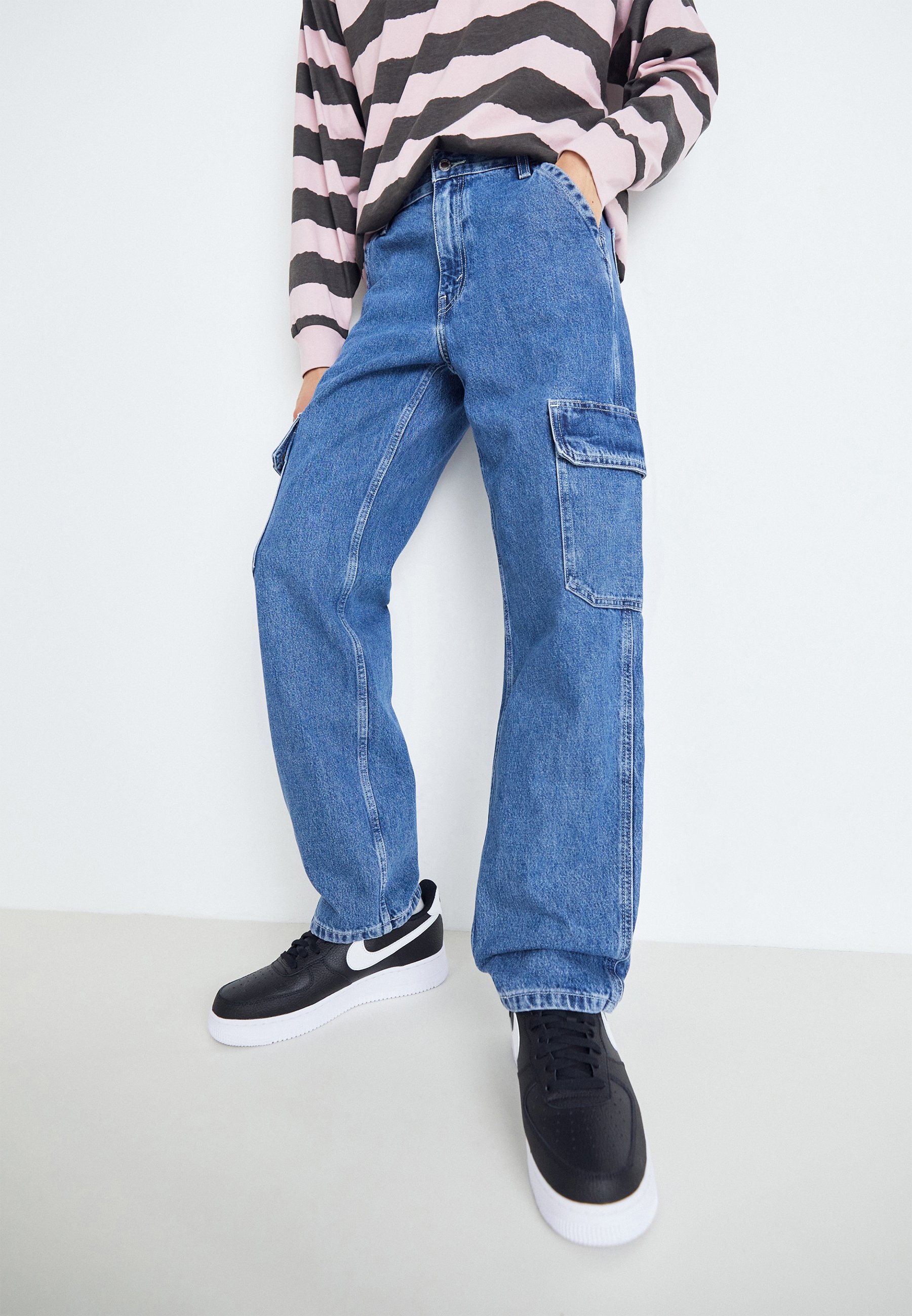 Levi's® SILVERTAB LOOSE CARGO - Relaxed fit jeans - i love moving/blue denim
