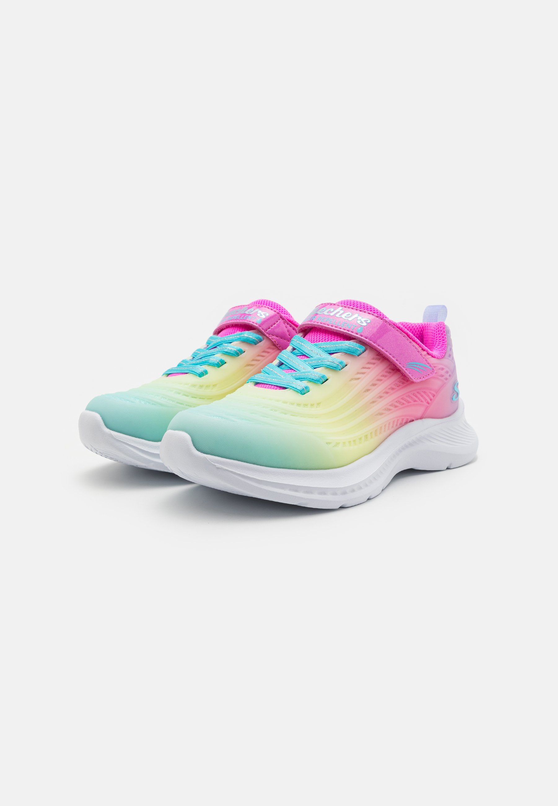 Skechers GLITTER TRANSLUCENT GORE STRAP - Trainers - pink/multi-coloured/light pink
