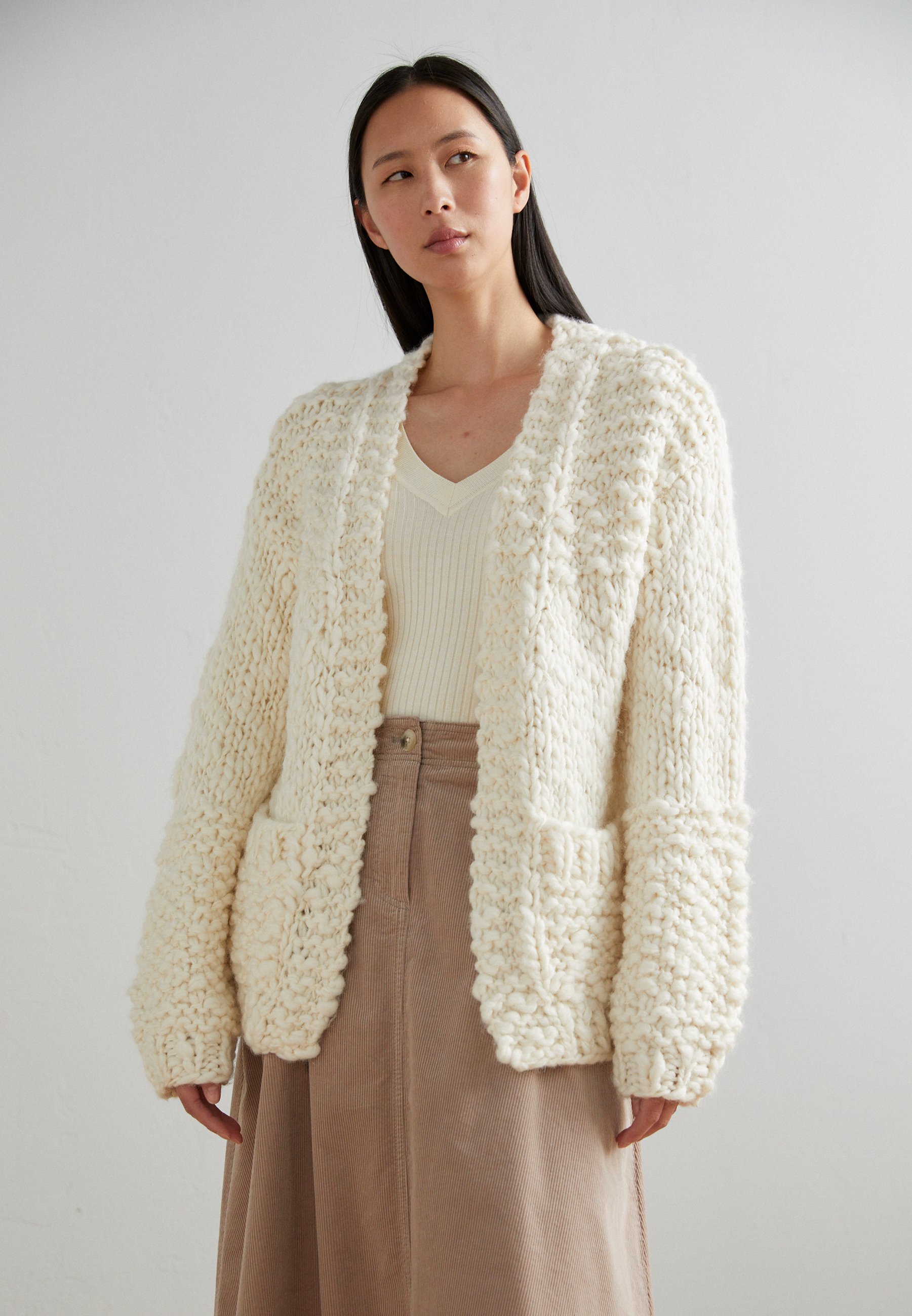Scotch & Soda CARDIGAN - Cardigan - soft ice/off-white