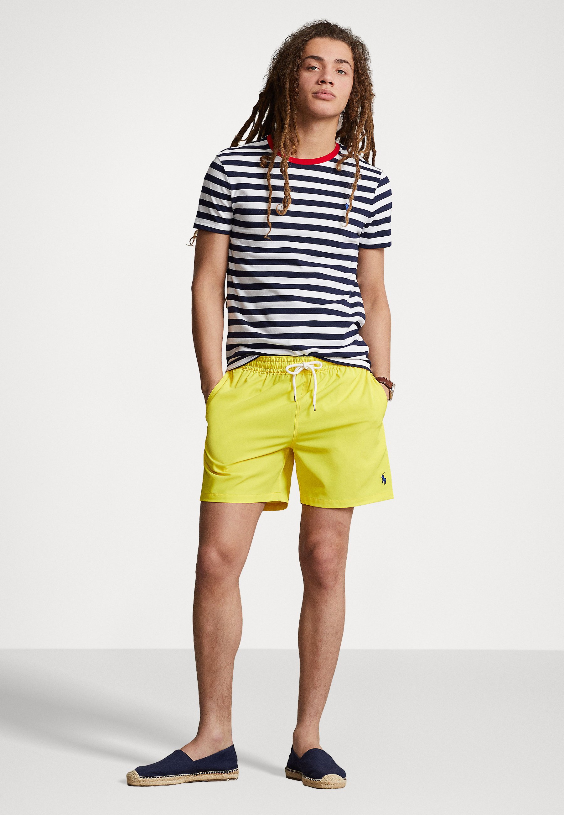 Polo Ralph Lauren SHORT SLEEVE - Print T-shirt - cruise navy/white/dark blue