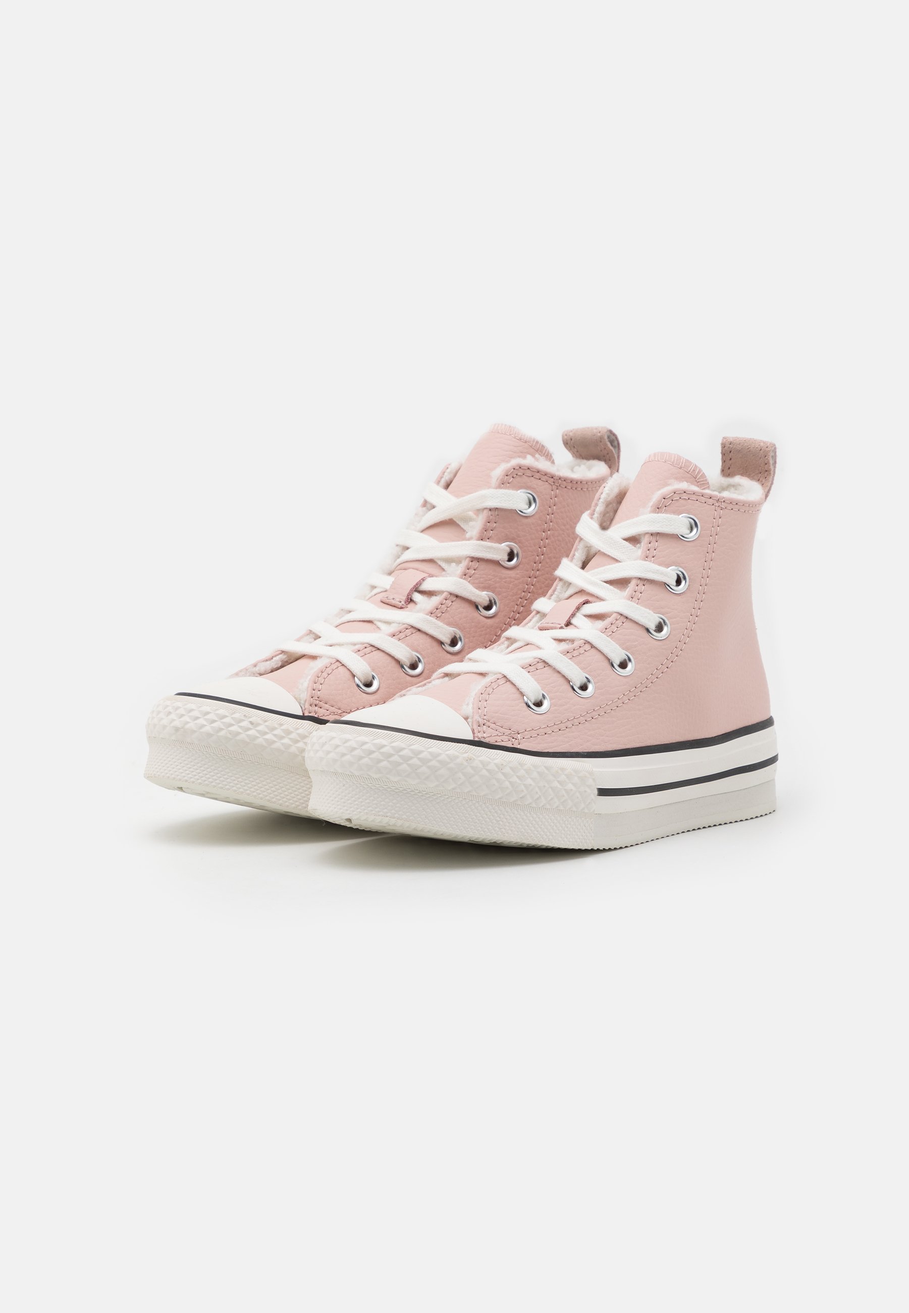 Converse CHUCK TAYLOR ALL STAR PLATFORM LIFT WARM WINTER ESSENTIALS KID - High-top trainers - pink sage/vintage white/black/pink