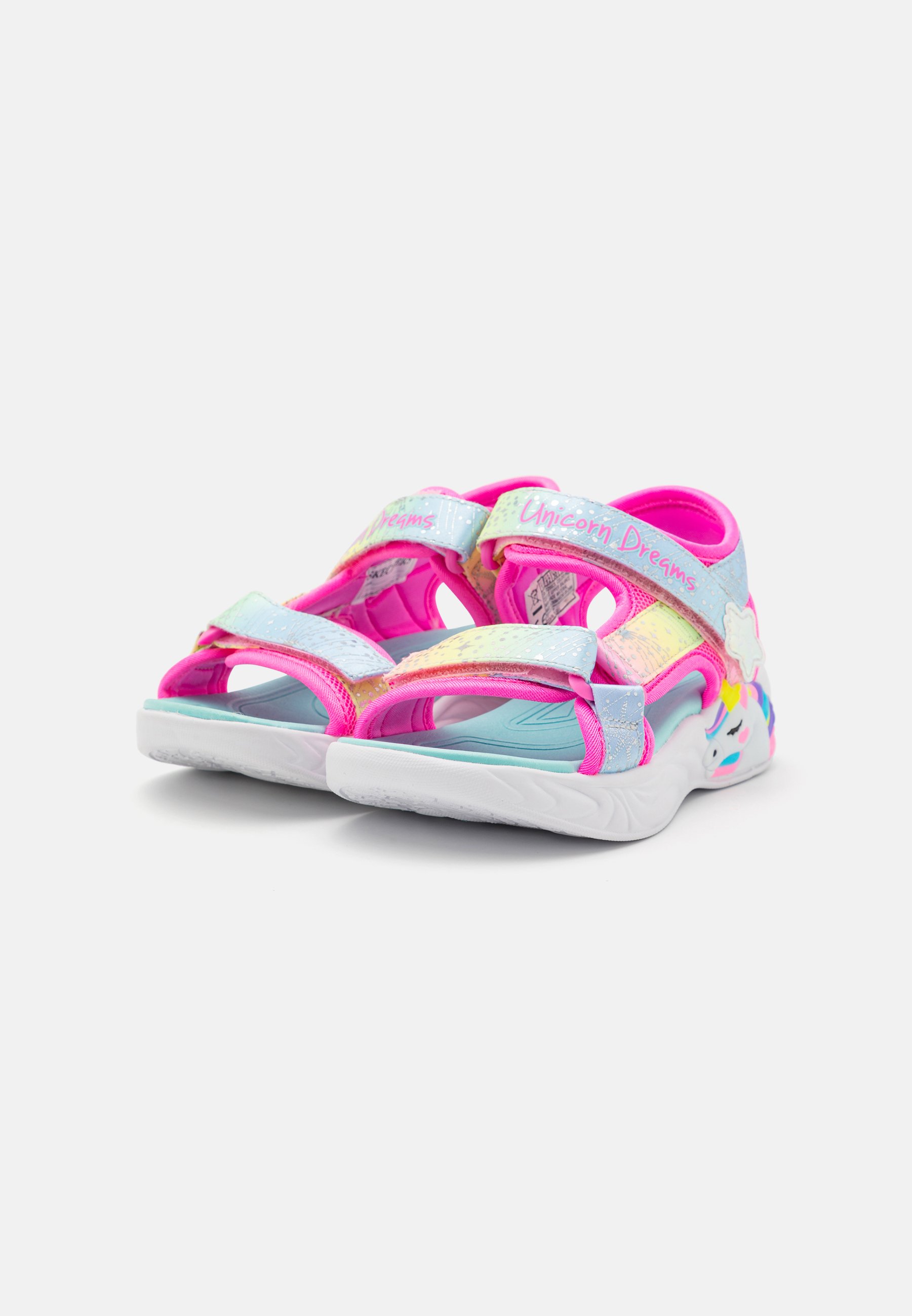 Skechers UNICORN DREAMS  - Sandals - pink/multi -coloured/pink
