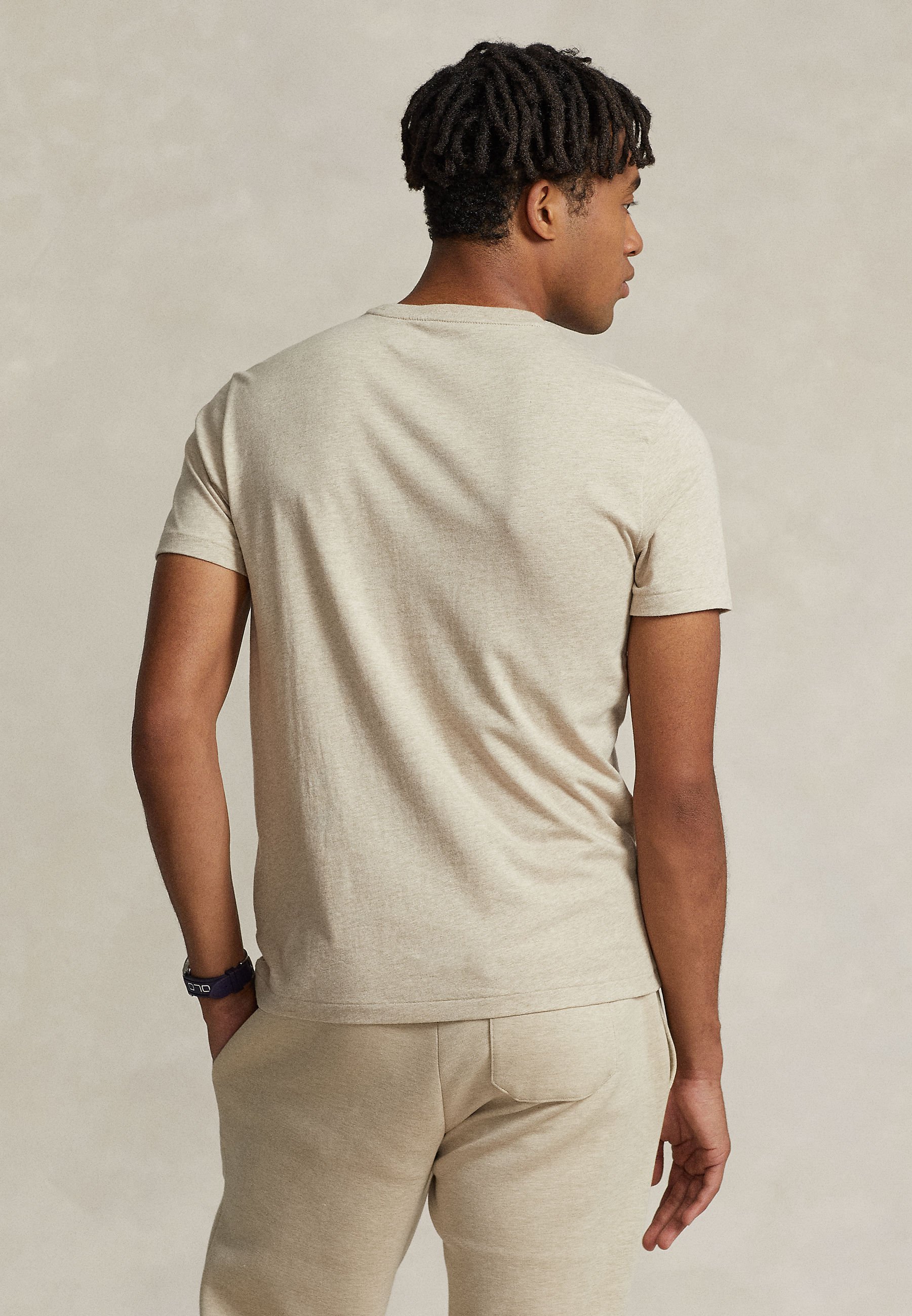 Polo Ralph Lauren SHORT SLEEVE - Basic T-shirt - sand heather/beige