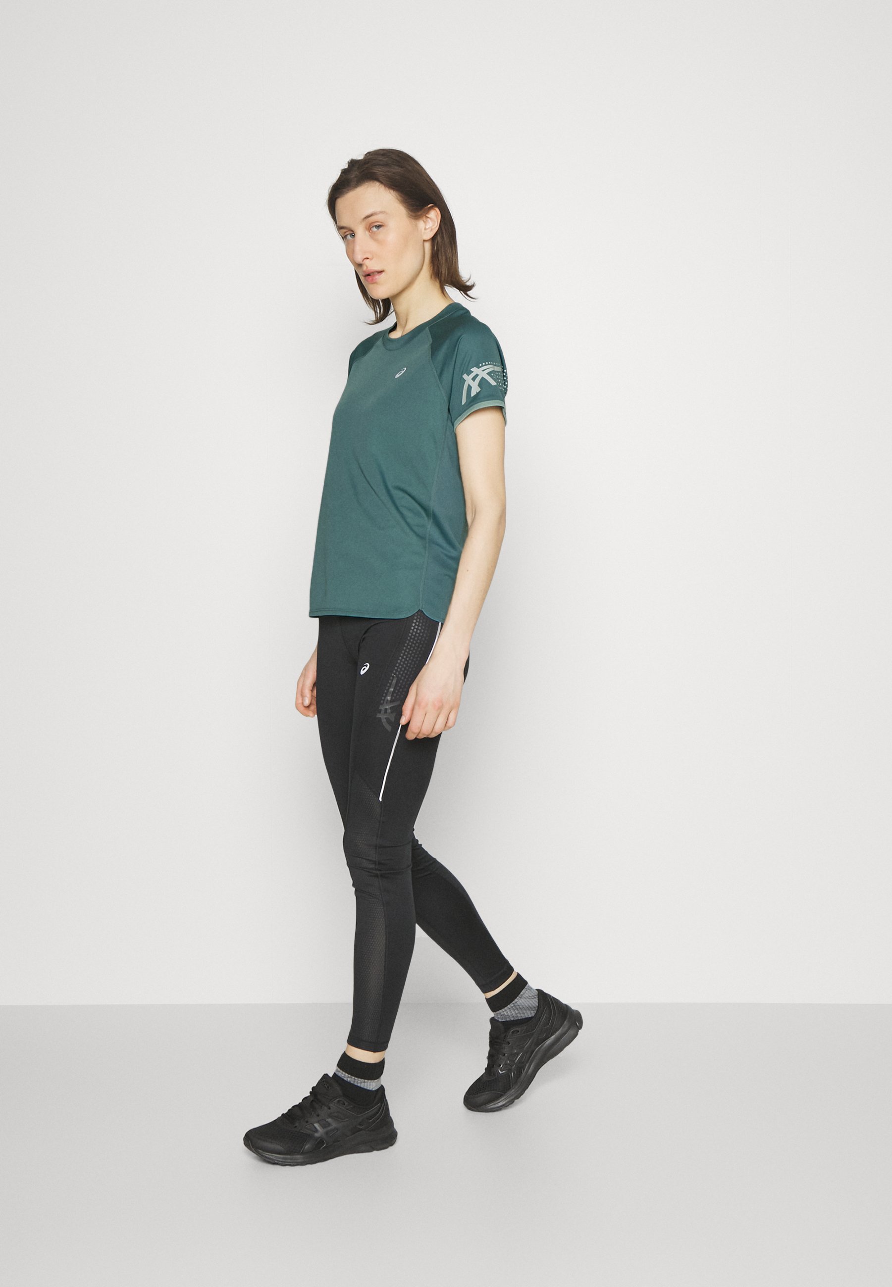 ASICS ICON - Sports T-shirt - foggy teal / pure aqua/teal