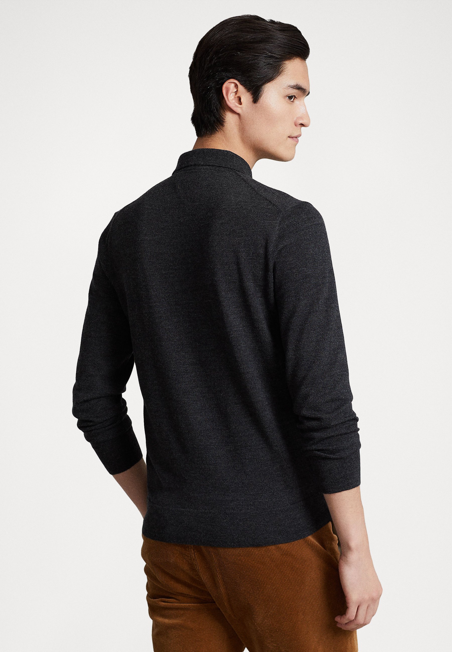 Polo Ralph Lauren LONG SLEEVE - Jumper - dark granite/dark grey