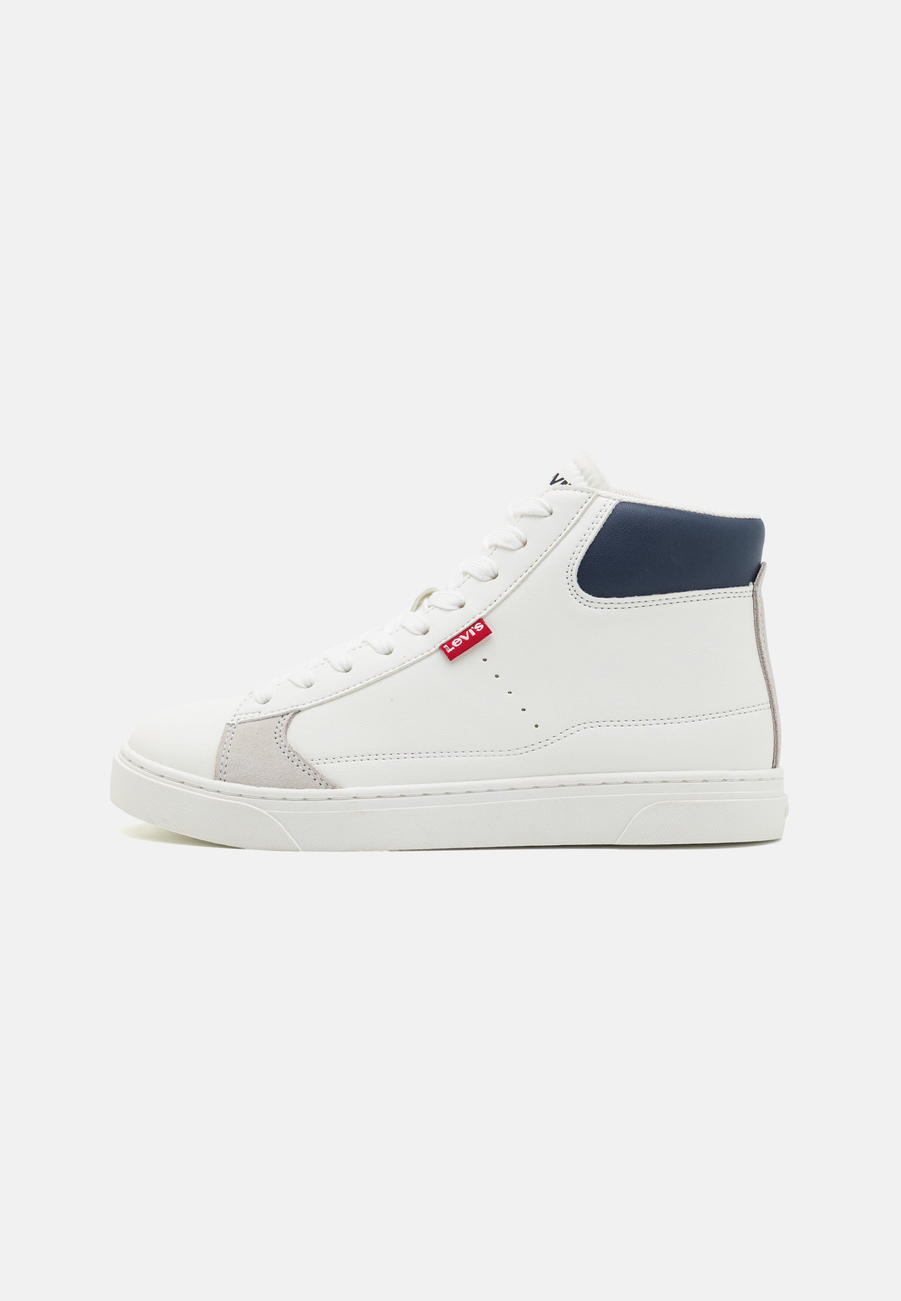 Levi's® BRYSON MID UNISEX - High-top trainers - white/blue/white