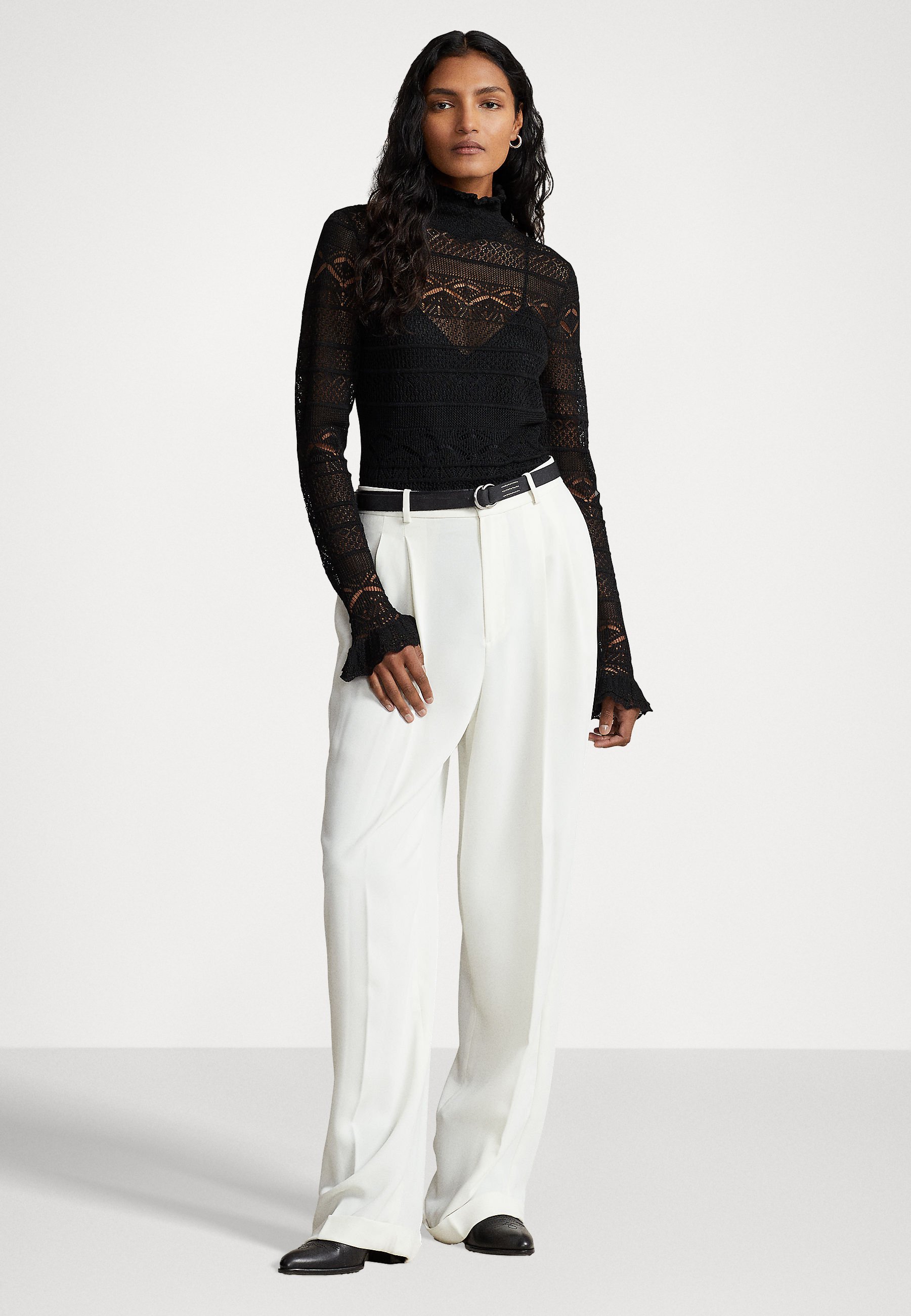 Polo Ralph Lauren LONG SLEEVE - Jumper - black