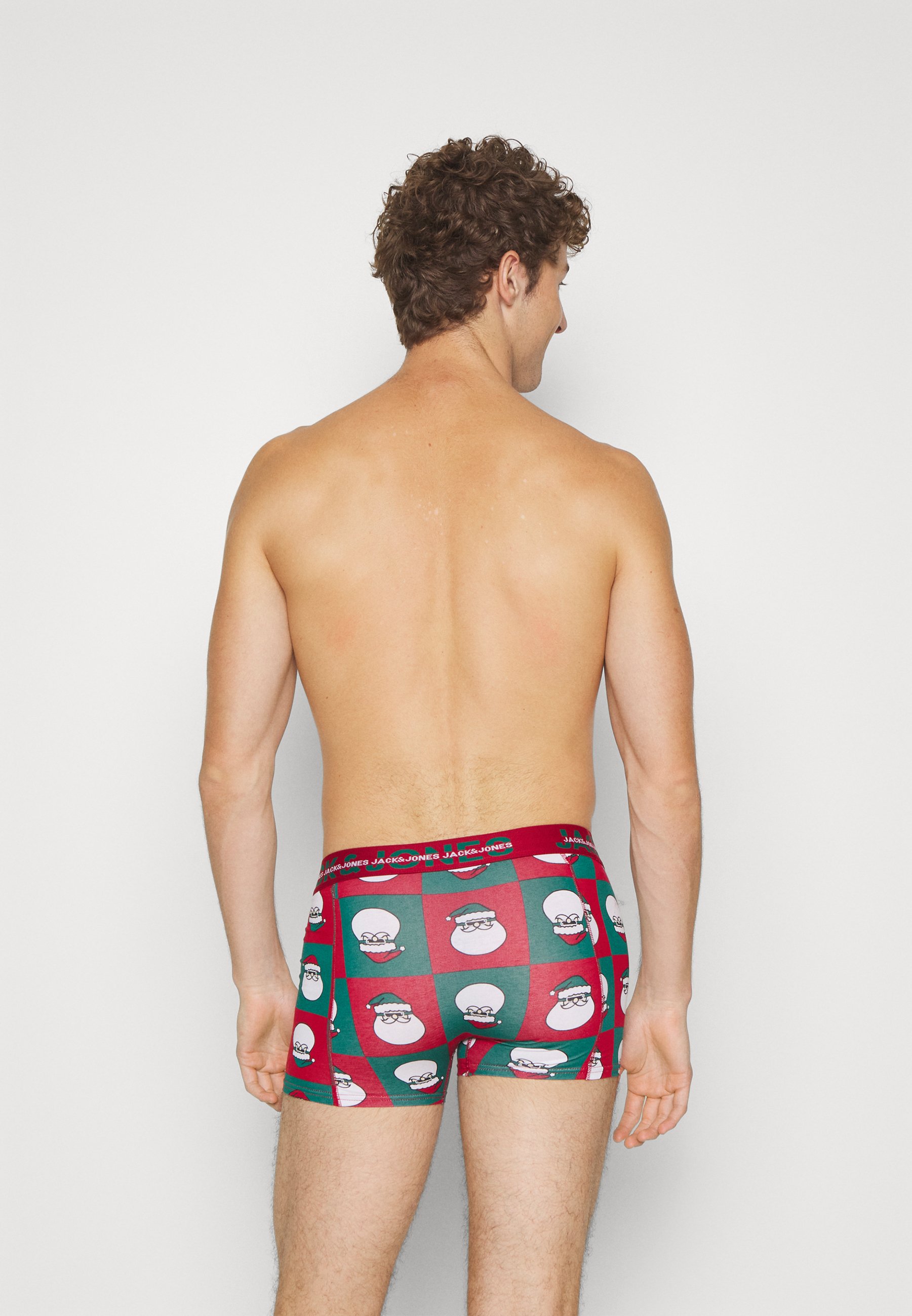 Jack &Jones JACSQUARE SANTA TRUNKS 3 PACK - Pants - aventurine/rio red/red