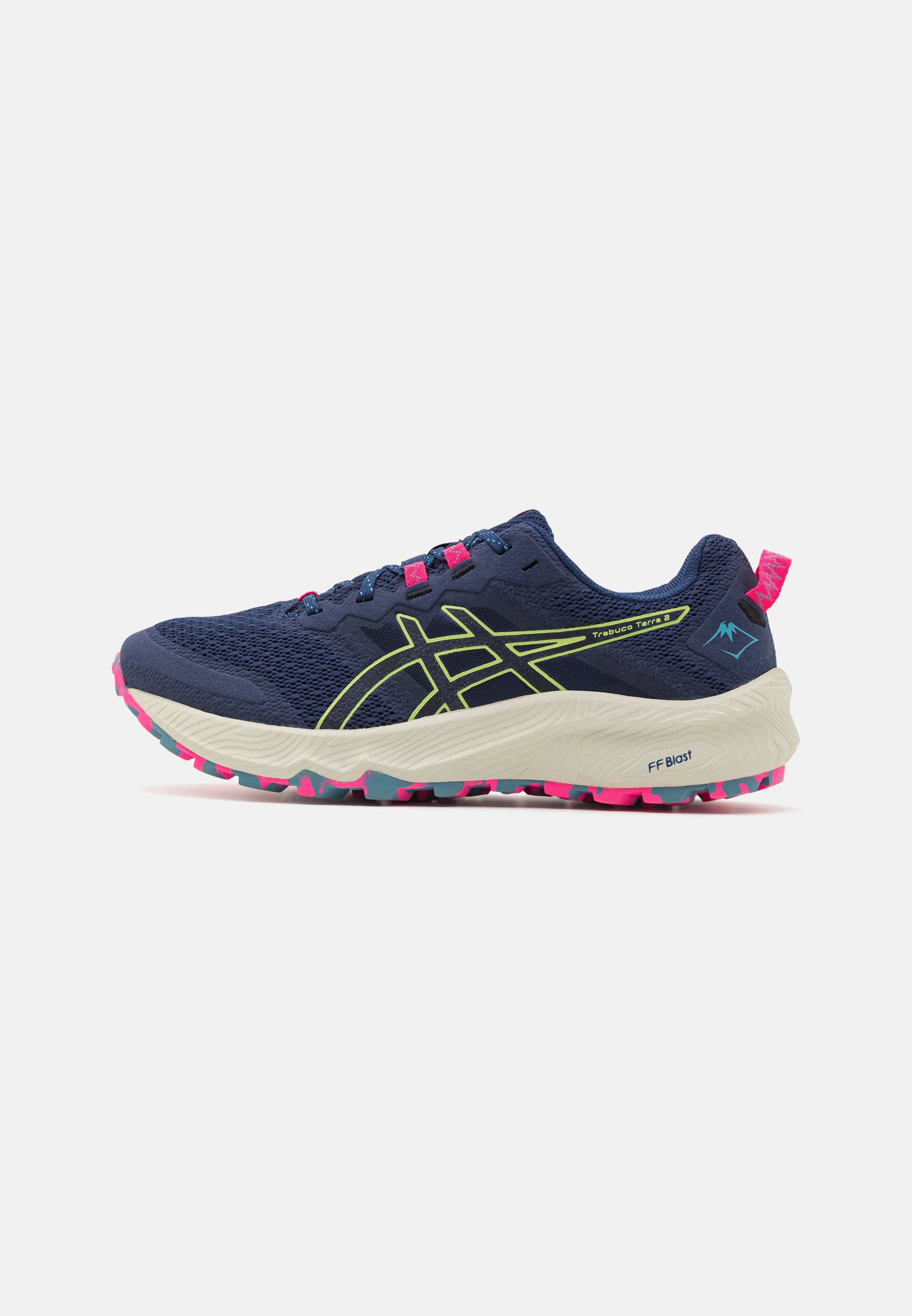 ASICS GEL TRABUCO TERRA 2 - Trail running shoes - deep ocean/lime green/blue