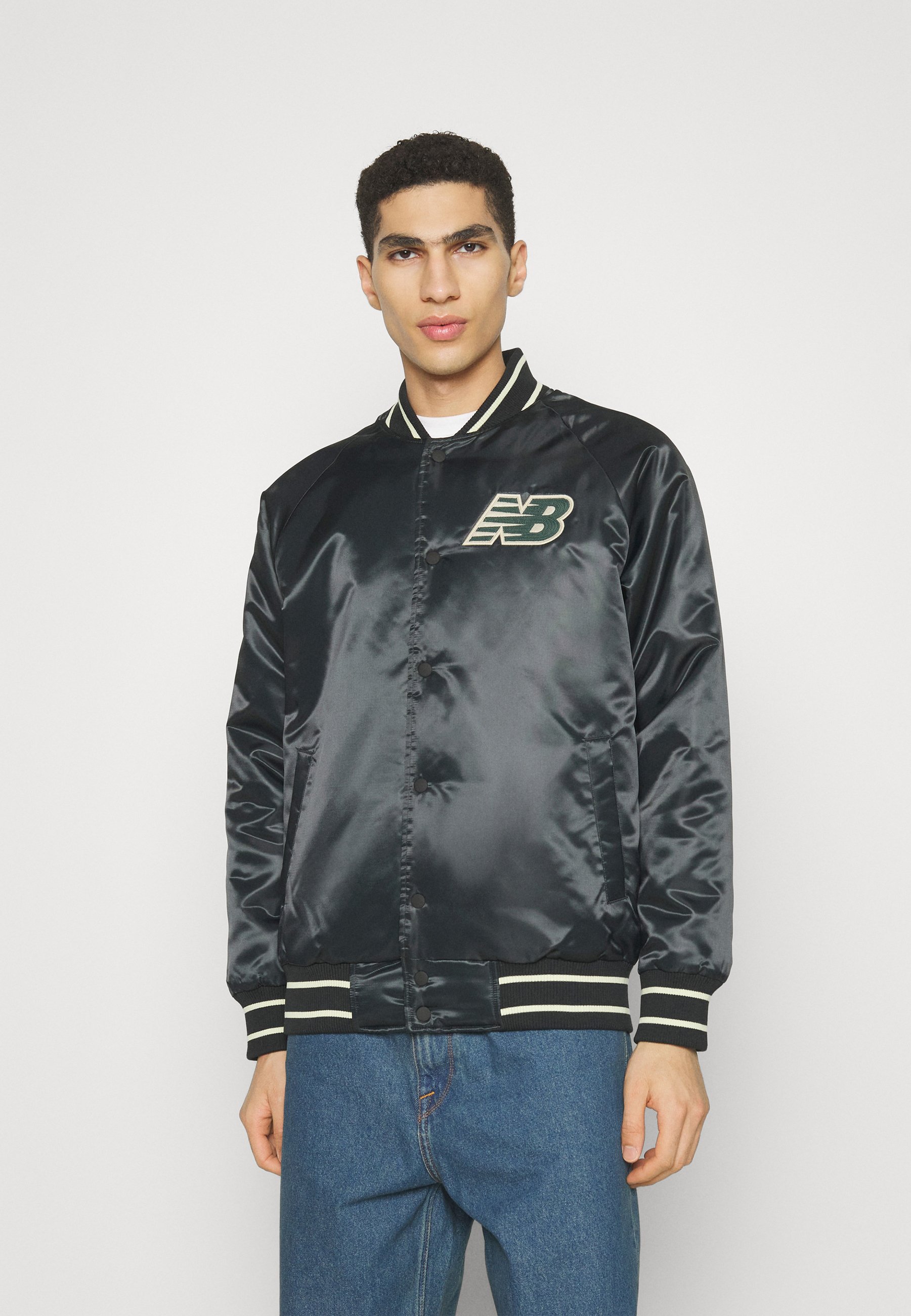 NB ATHLETICS JACKET - Bomber Jacket - black