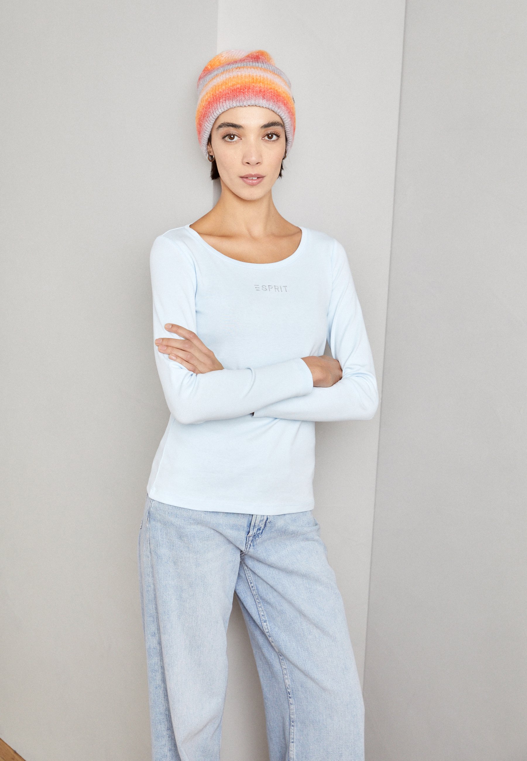 Esprit Long sleeved top - pastel blue/light blue