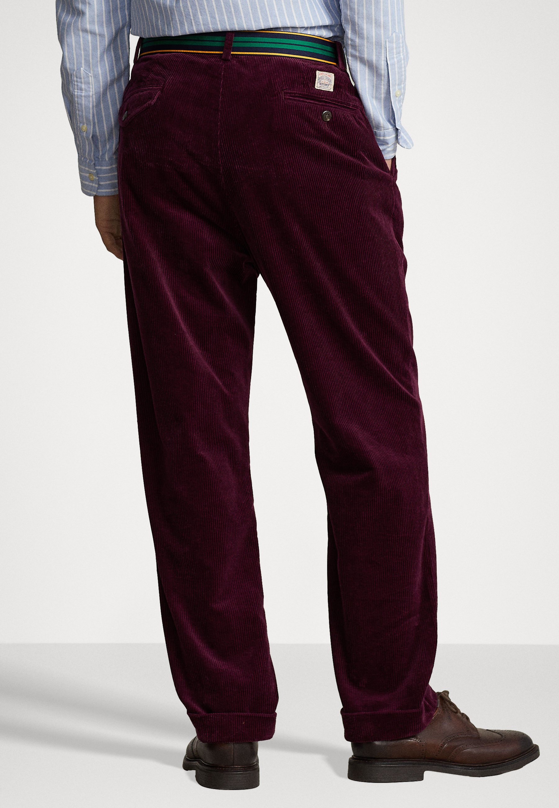 Polo Ralph Lauren PLEATED - Trousers - ruby/light red