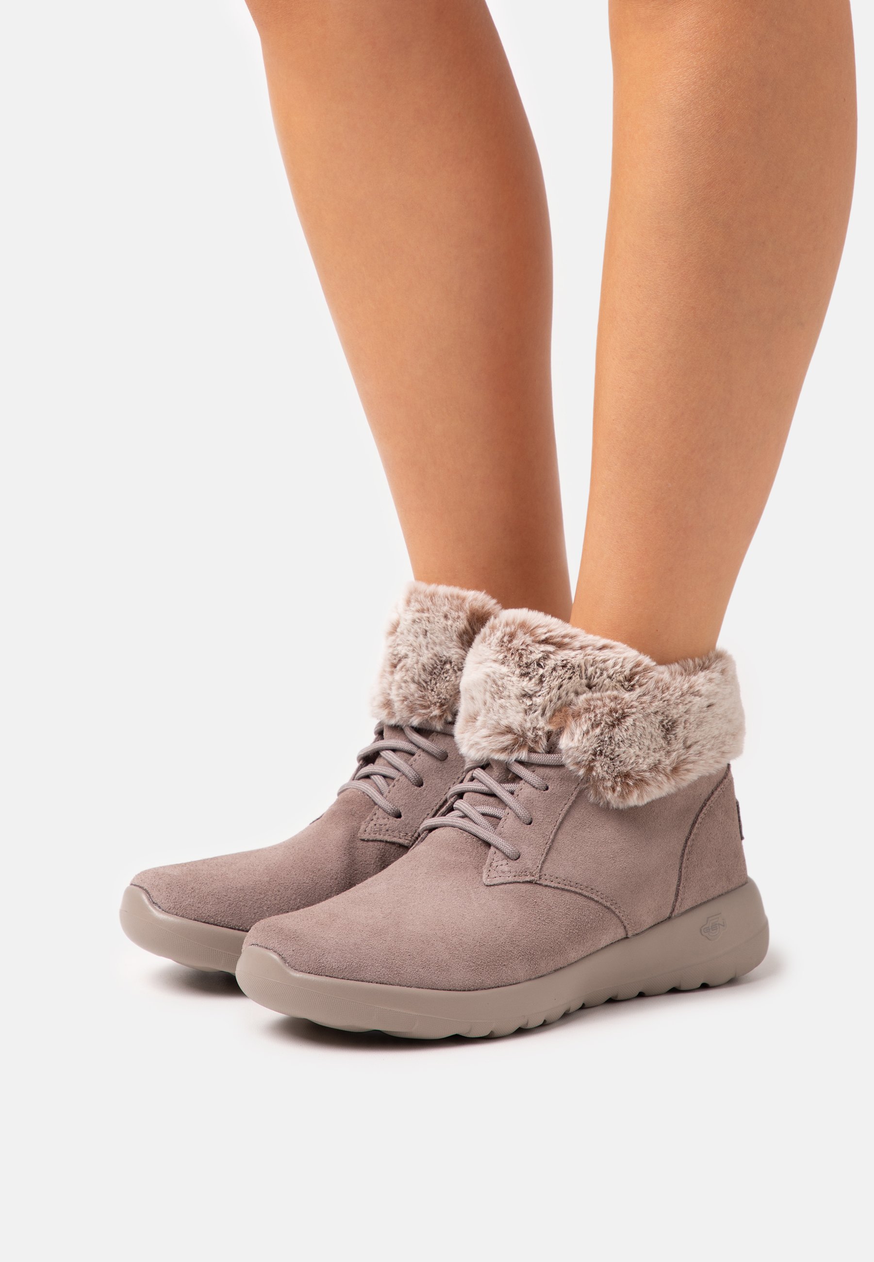 Skechers ON THE GO JOY - Lace-up ankle boots - grey