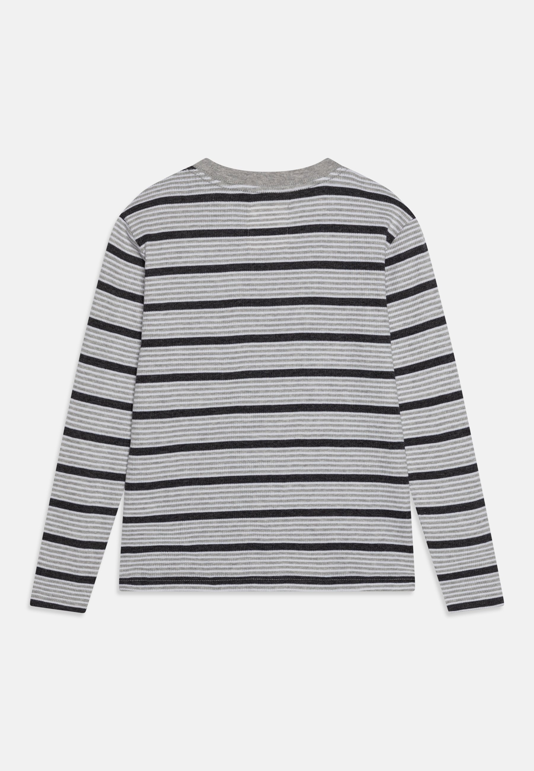 Levi's® STRIPED THERMAL - Long sleeved top - light gray heather/grey