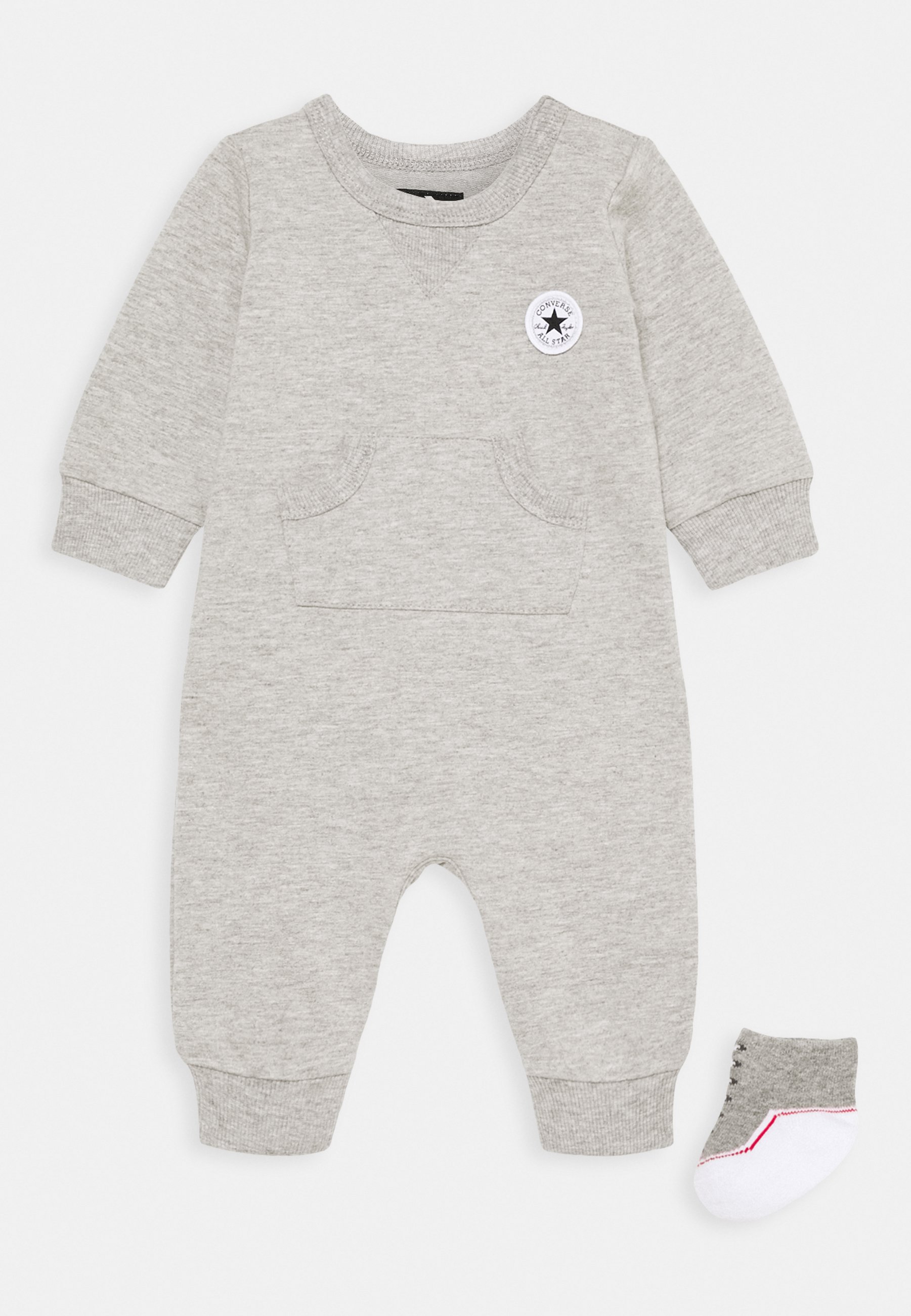 Converse LIL CHUCK COVERALL SET UNISEX - Jumpsuit - dark grey heather/mottled grey
