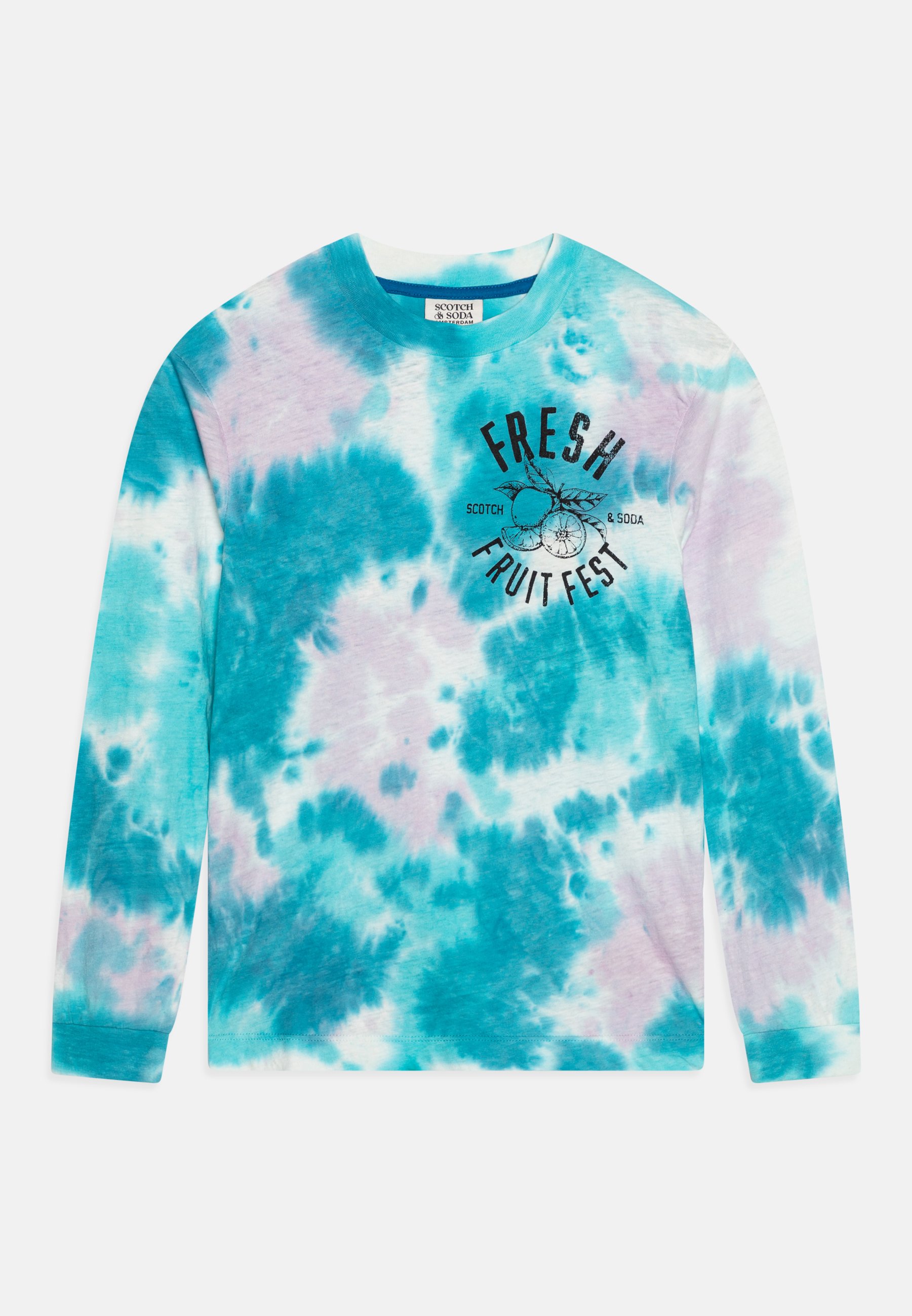 Scotch & Soda RELAXED FIT LONG SLEEVED TIE DYE ARTWORK UNISEX - Long sleeved top - multi-coloured