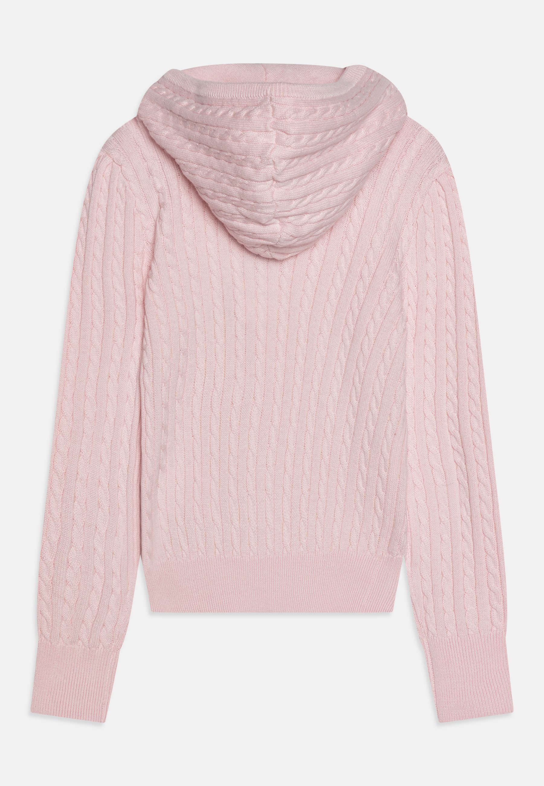 Polo Ralph Lauren MINI CABLE FULL ZIP - Cardigan - hint of pink/nevis/pink