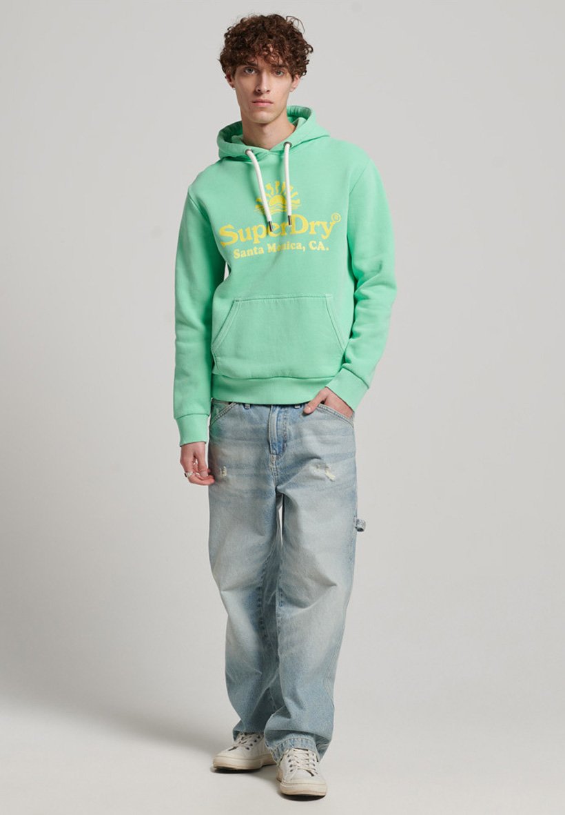 Superdry VINTAGE VENUE  - Hoodie - spring bud green/green