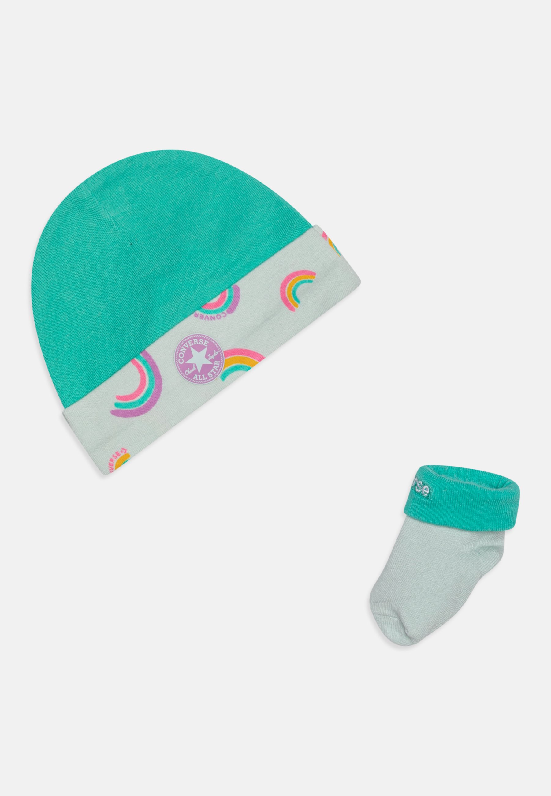 Converse RAINBOWS HAT BOOTIE SET - Socks - chance of rain/light blue