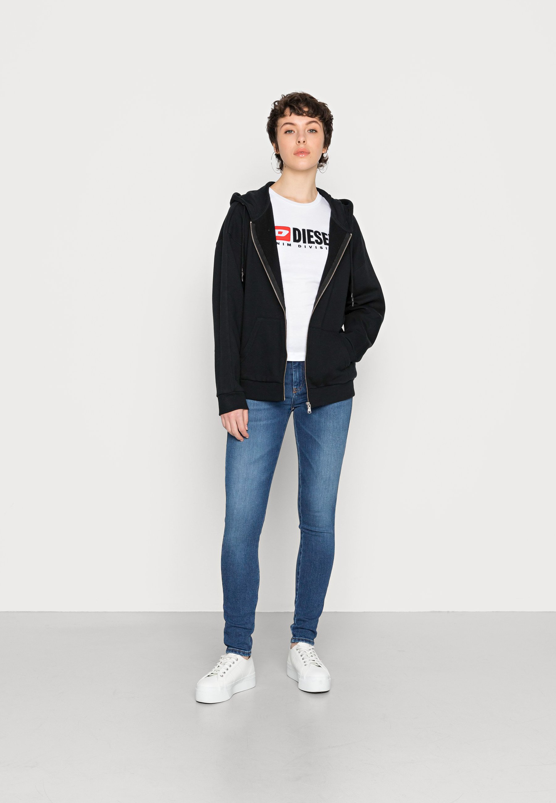 Diesel 2017 SLANDY DIESEL LIBRARY - Jeans Skinny Fit - denim/blue denim