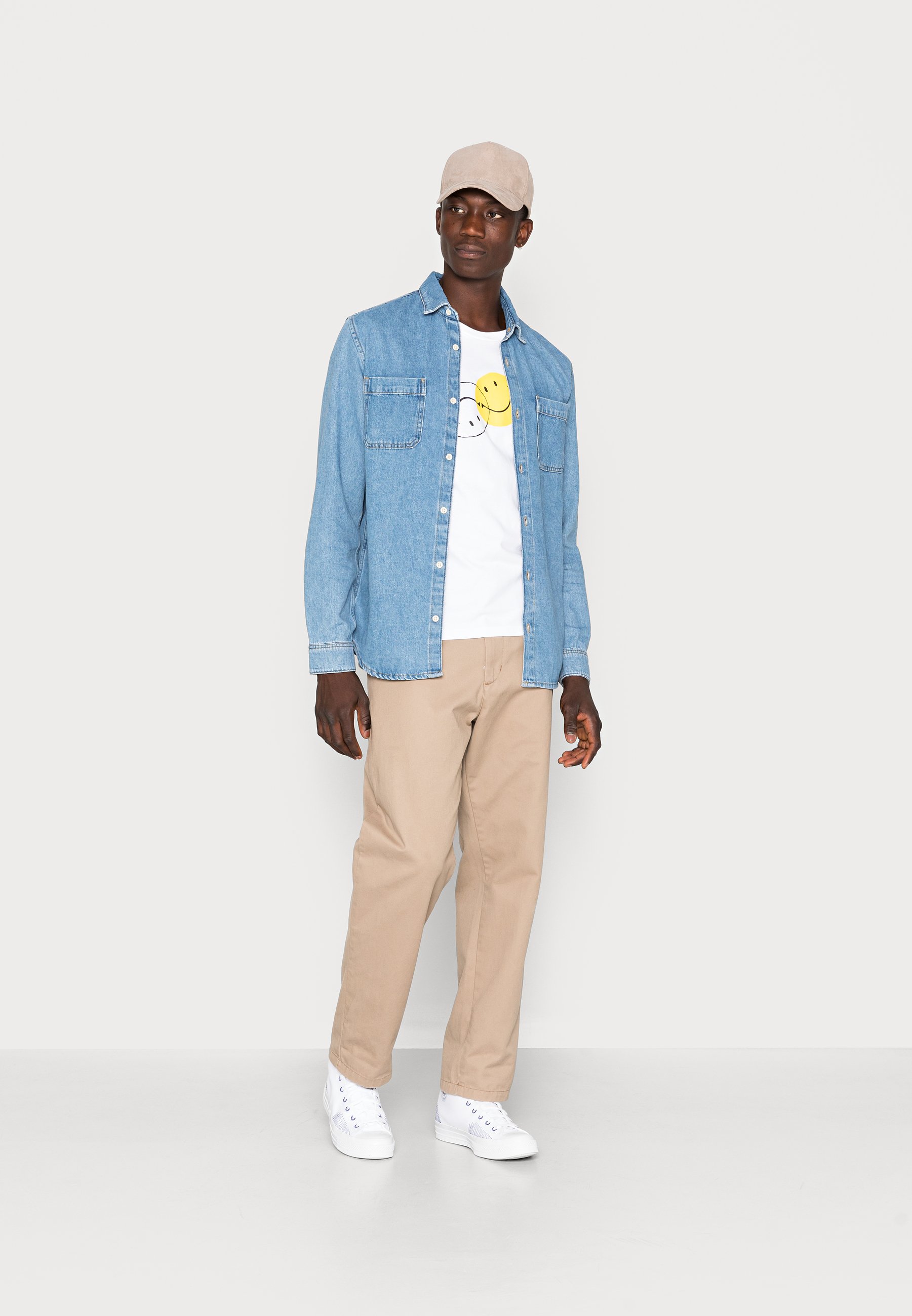 Jack &Jones JJIJEFF JJSHIRT  - Shirt - light blue denim/light-blue denim