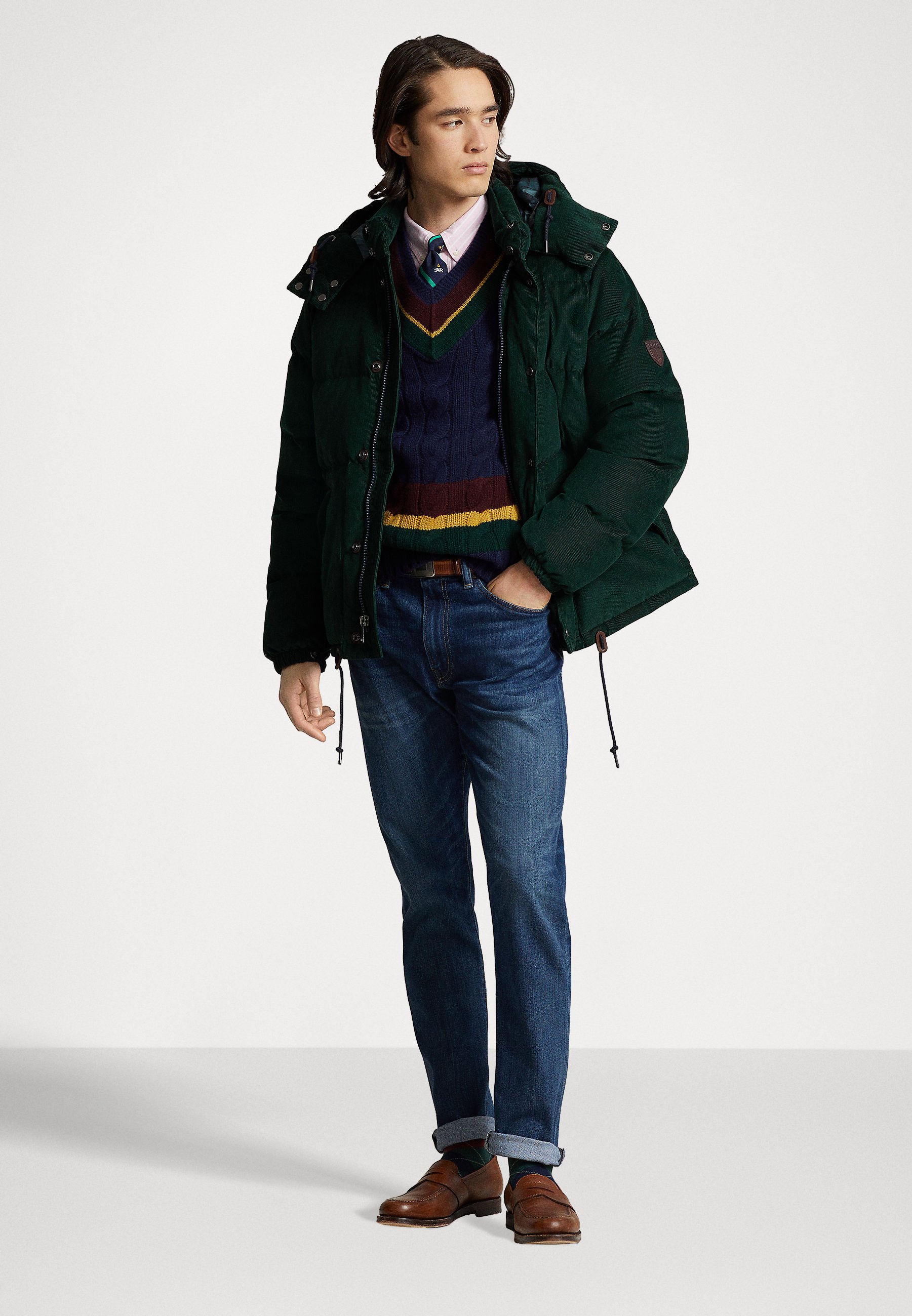 Polo Ralph Lauren BOULDER - Down jacket - college green/green