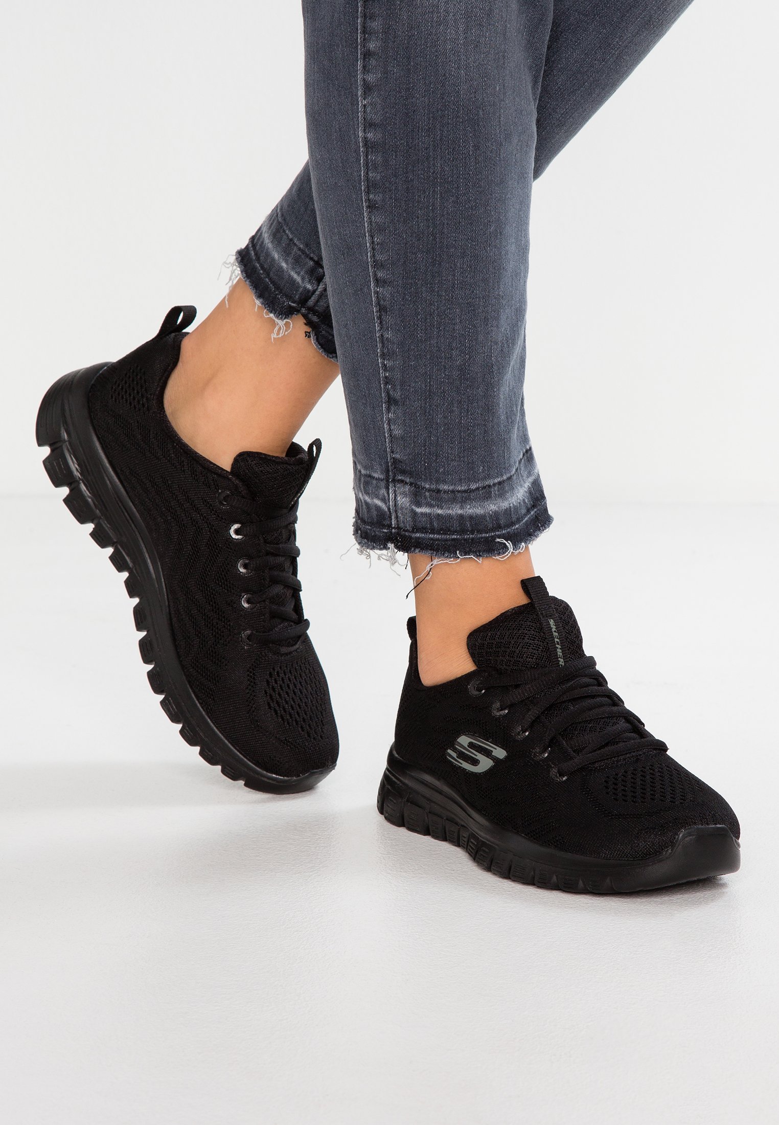 Skechers GRACEFUL - Trainers - black