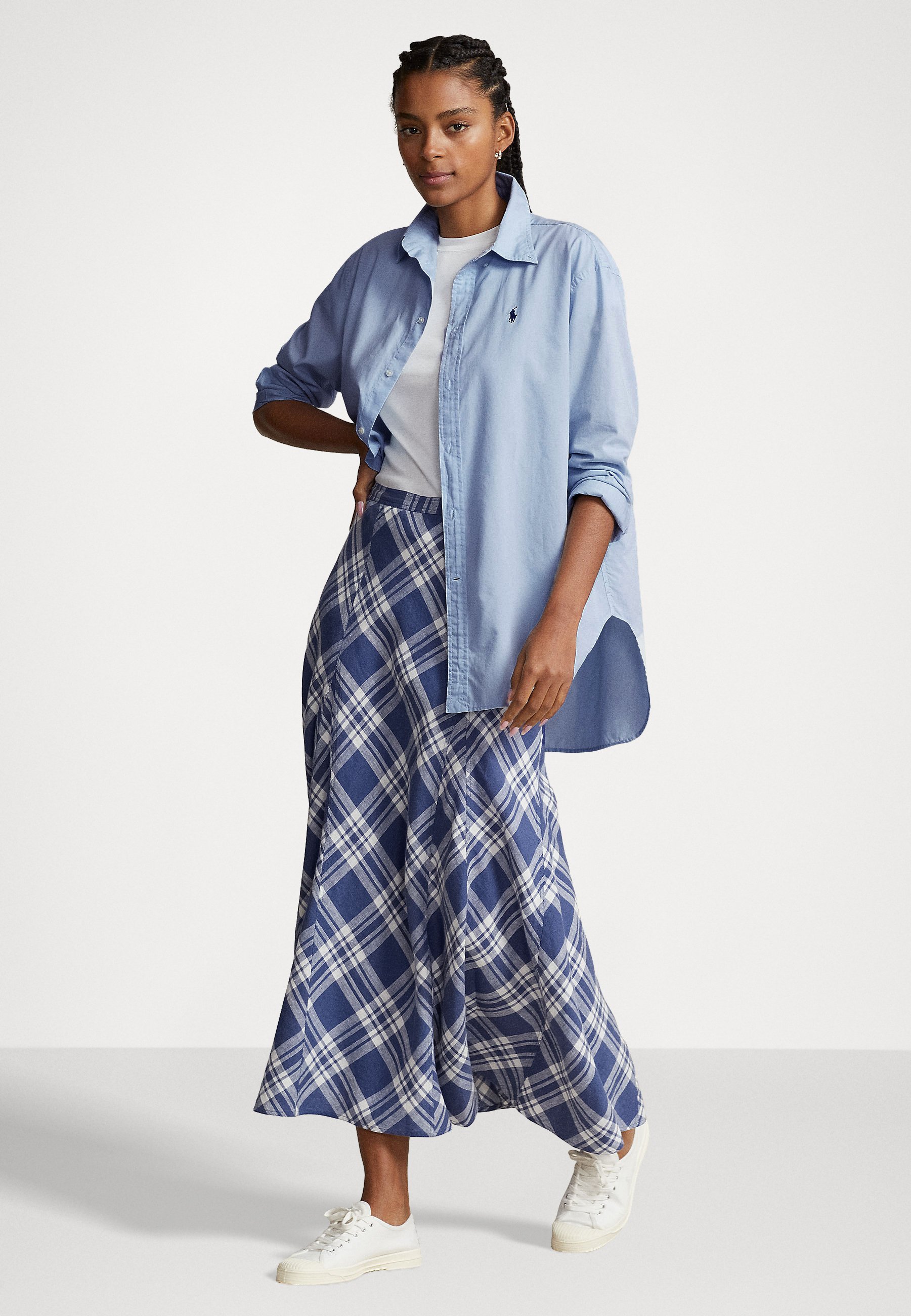 Polo Ralph Lauren LIGH LONG SLEEVE BLOUSE - Button-down blouse - bristol blue/blue