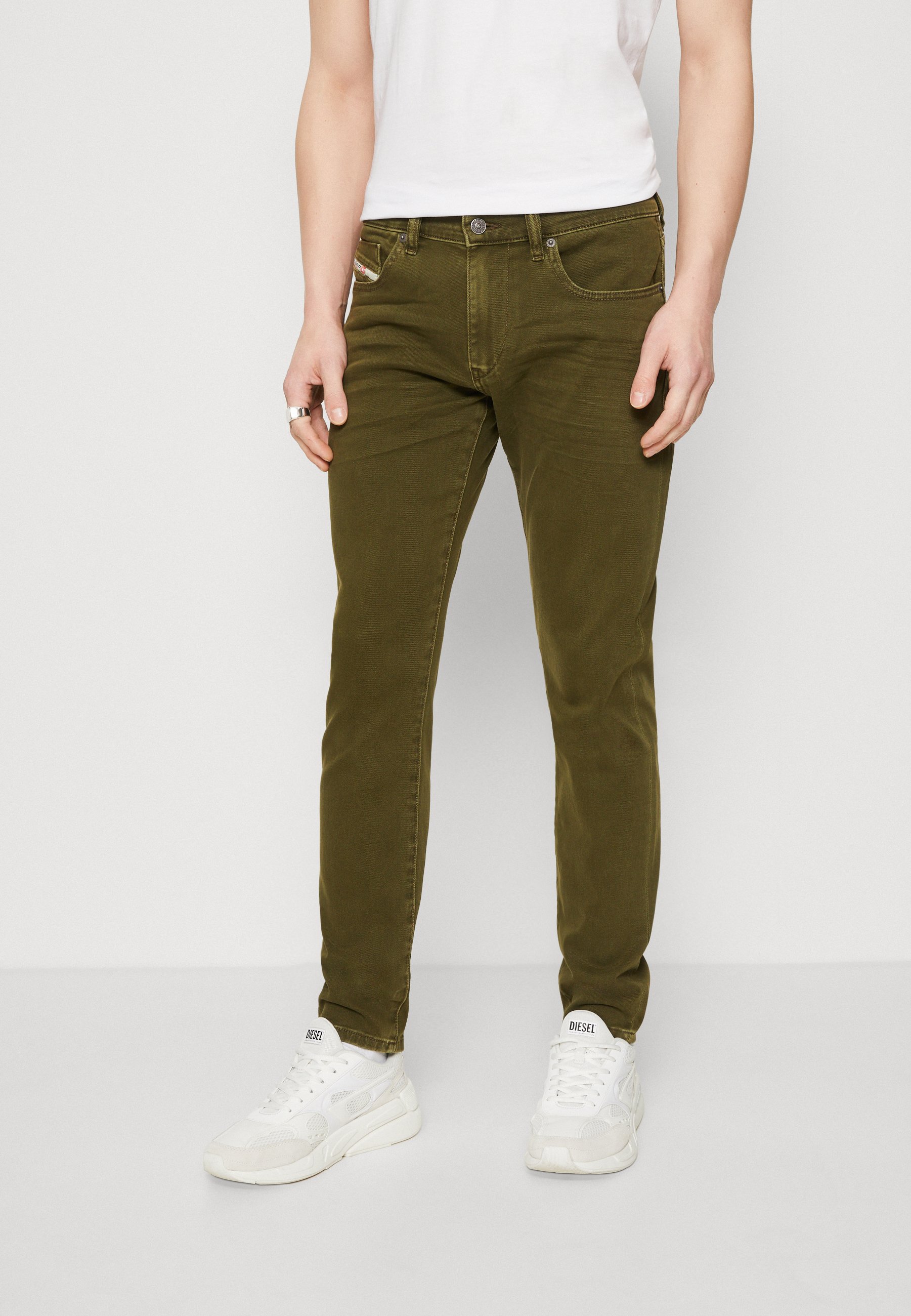 Diesel STRUKT - Jeans Tapered Fit - green/brown/coloured denim