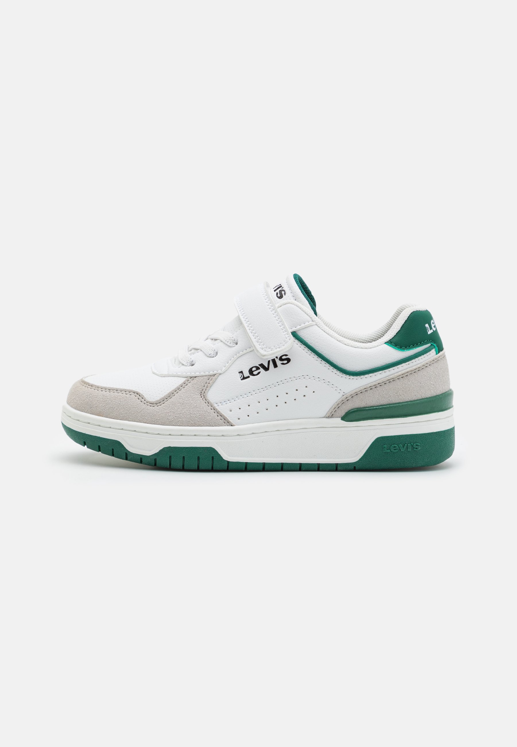 Levi's® DERECK K UNISEX - Trainers - white/dark green/white