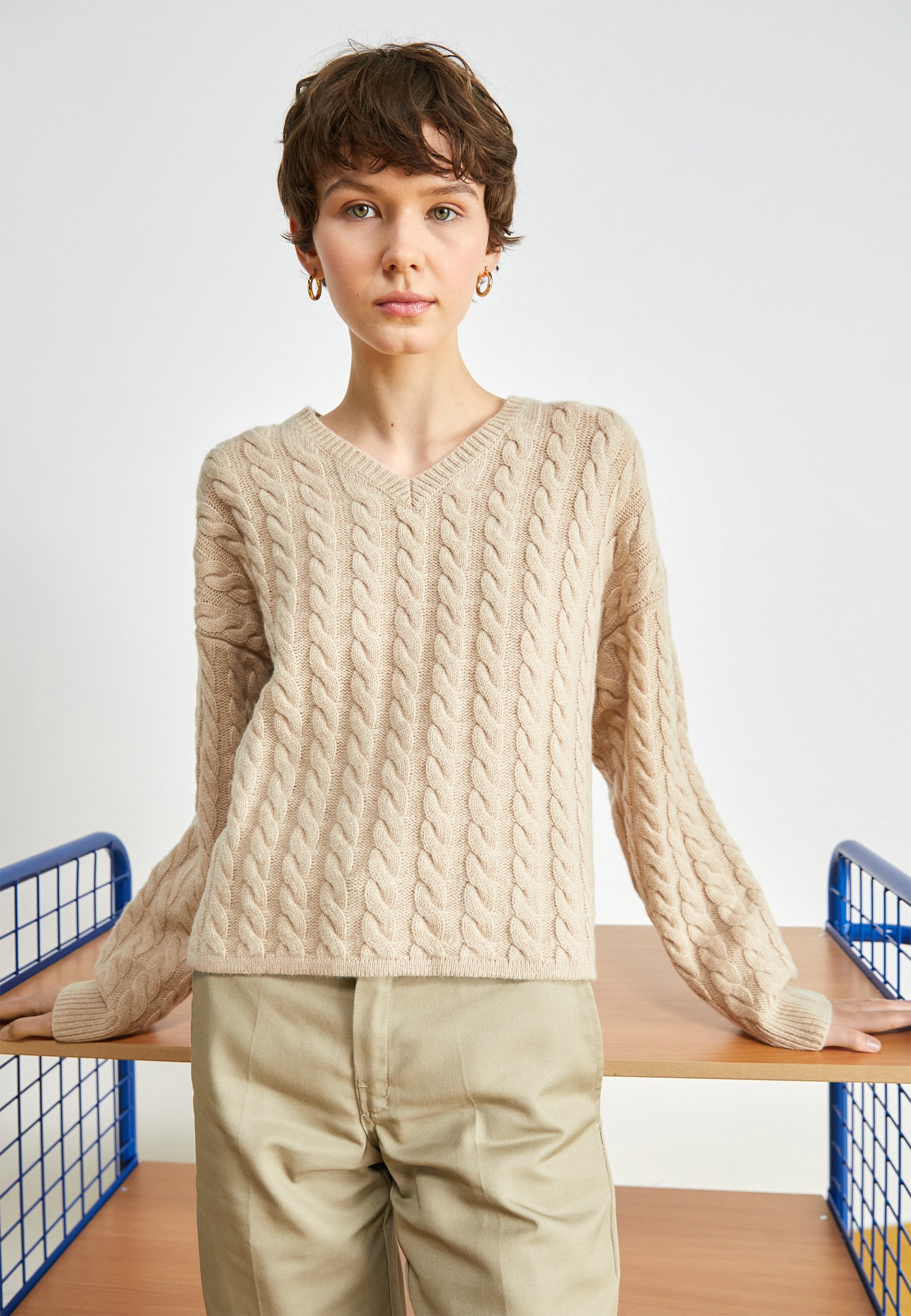 Levi's® RAE  - Jumper - marled oatmeal/taupe
