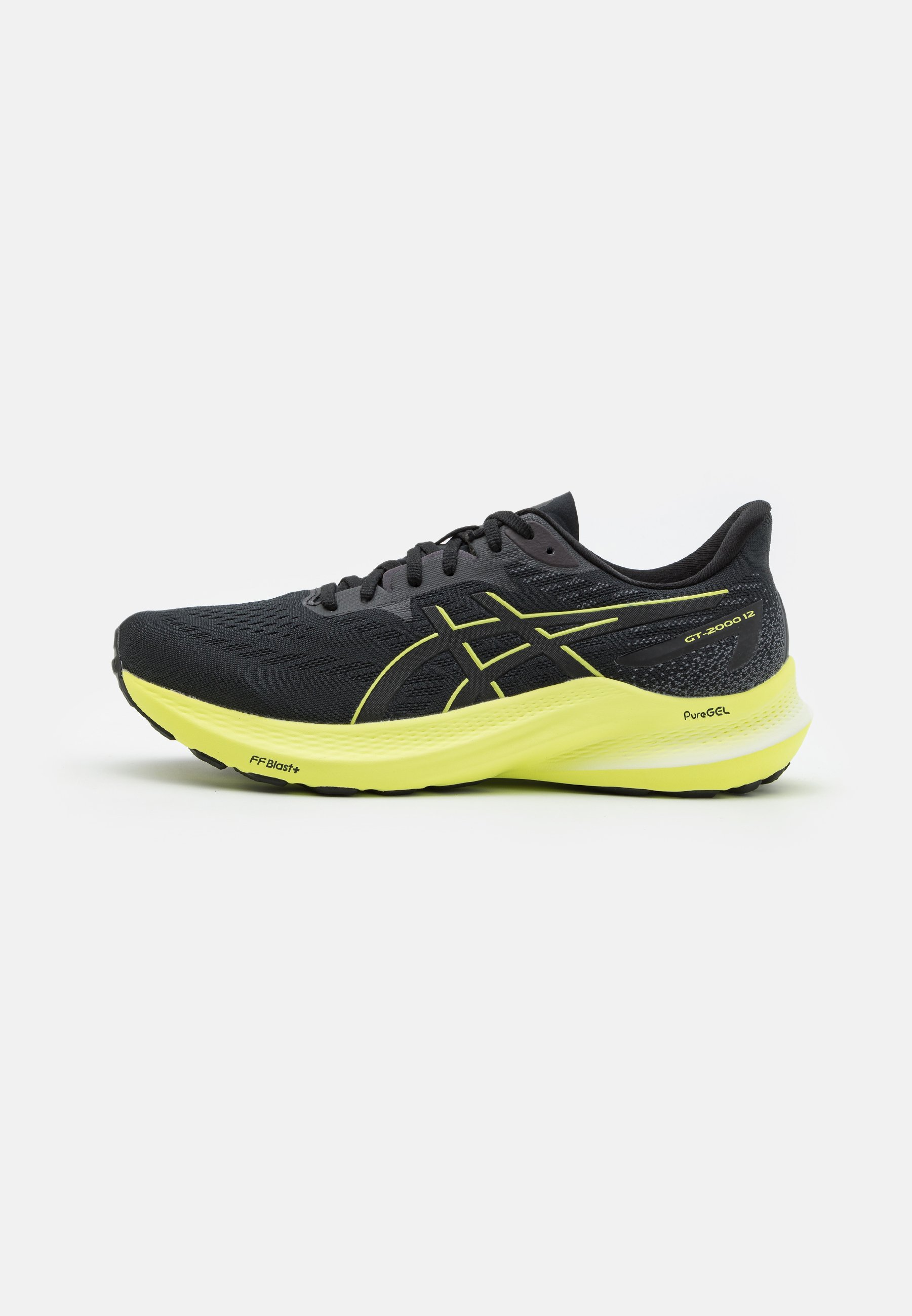 ASICS GT-2000 12 - Stabilty running shoes - black/glow yellow/black